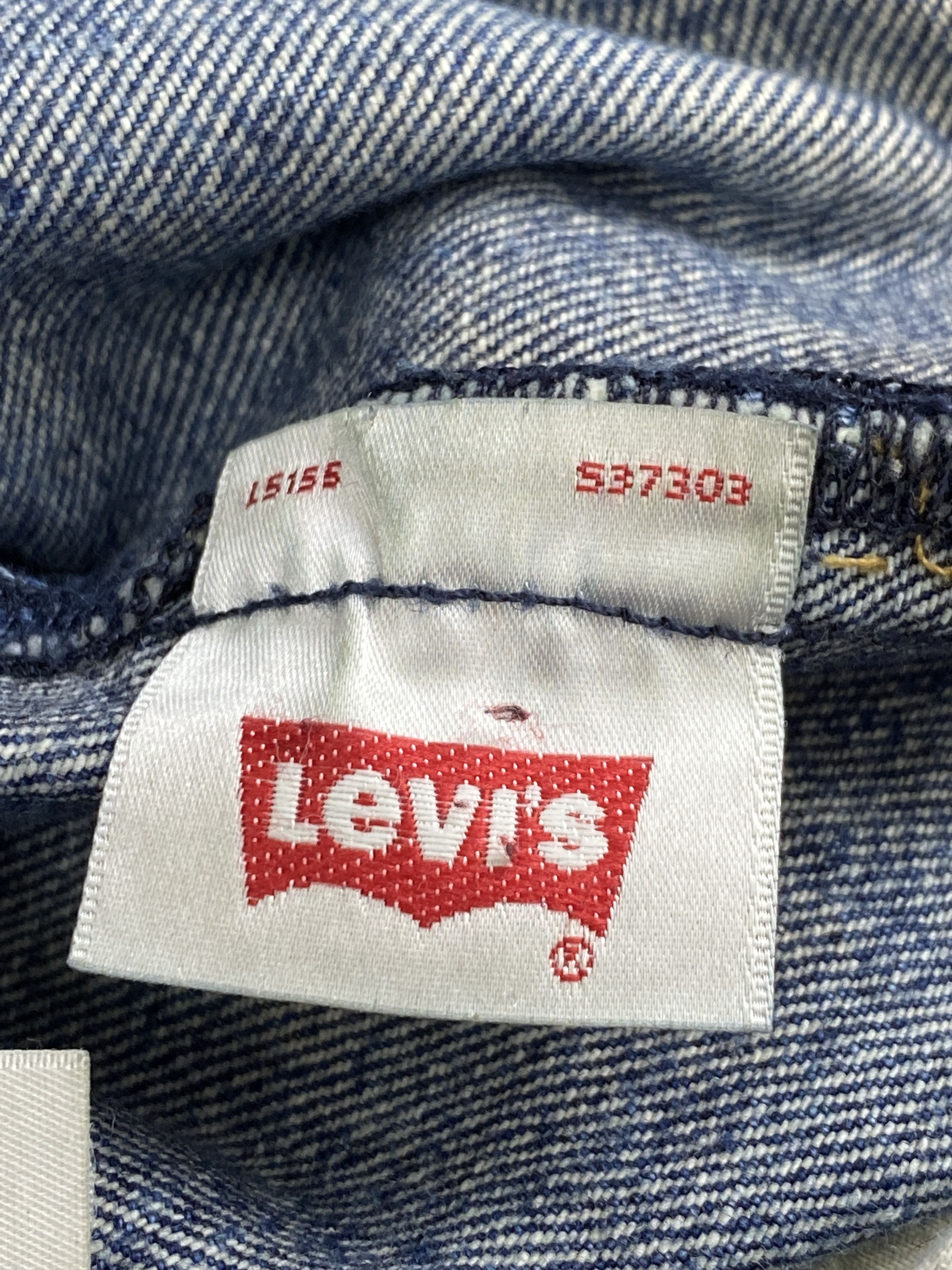 Levi's Vintage Levis 501 Faded Blue Jeans DP2810 Size US 35 - 7 Thumbnail