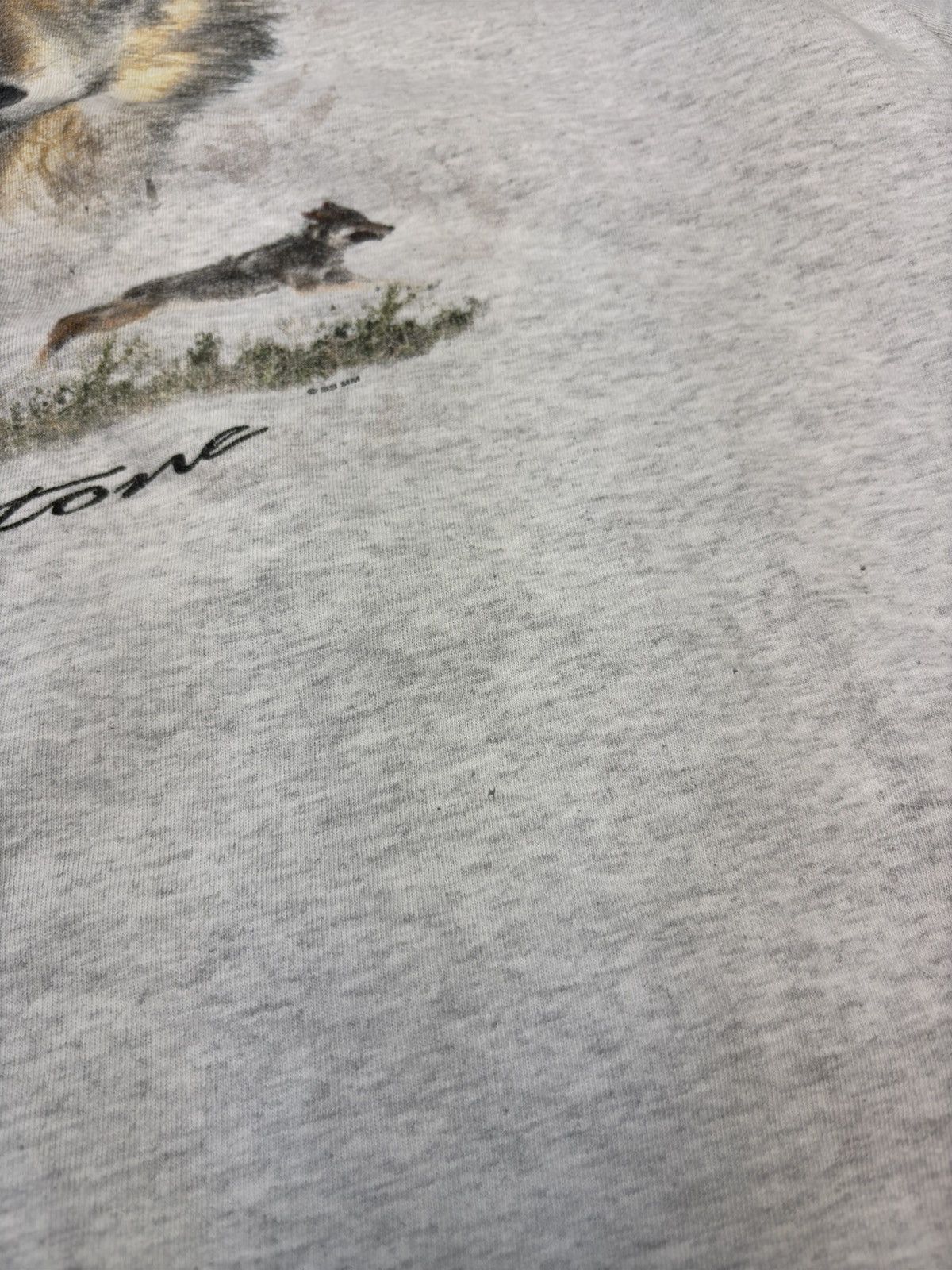 Vintage Vintage Wolf Nature T-Shirt Yellowstone Park 90s spirit y2k Size US XL / EU 56 / 4 - 4 Thumbnail