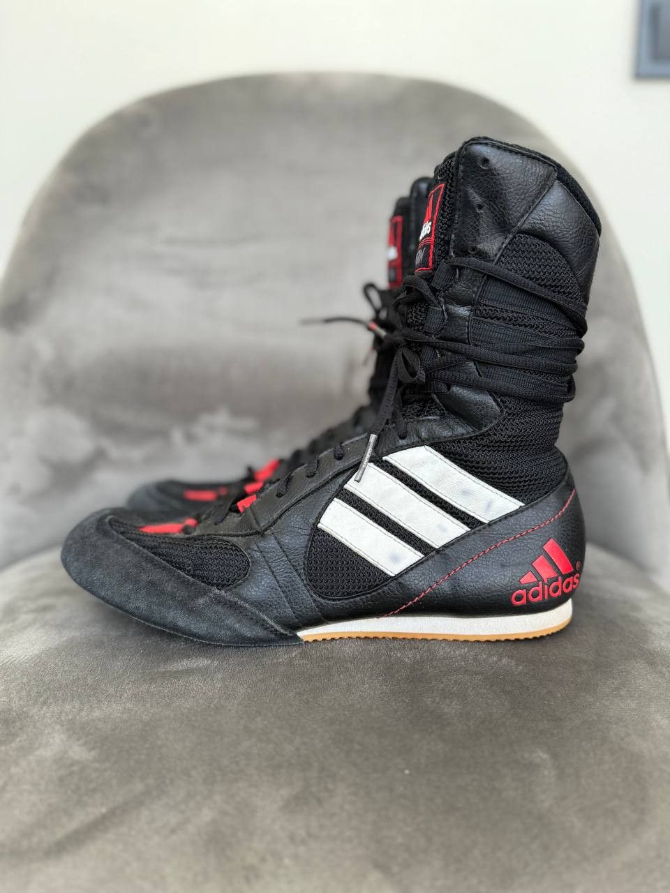 Adidas Adidas Tygun 00s Y2K Leather Black Wrestling Boxing Boots Size US 9 / IT 39 - 5 Thumbnail