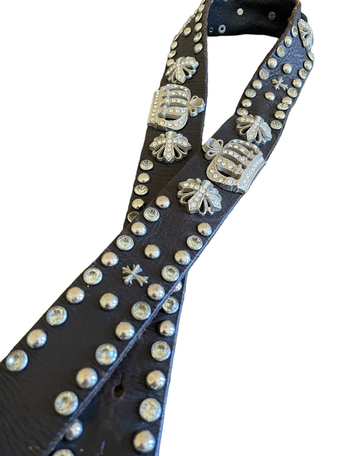 Hysteric Glamour × Japanese Brand Vintage Beach Sound Japan Cemetery Cross StudLeather Belt Size ONE SIZE - 6 Thumbnail
