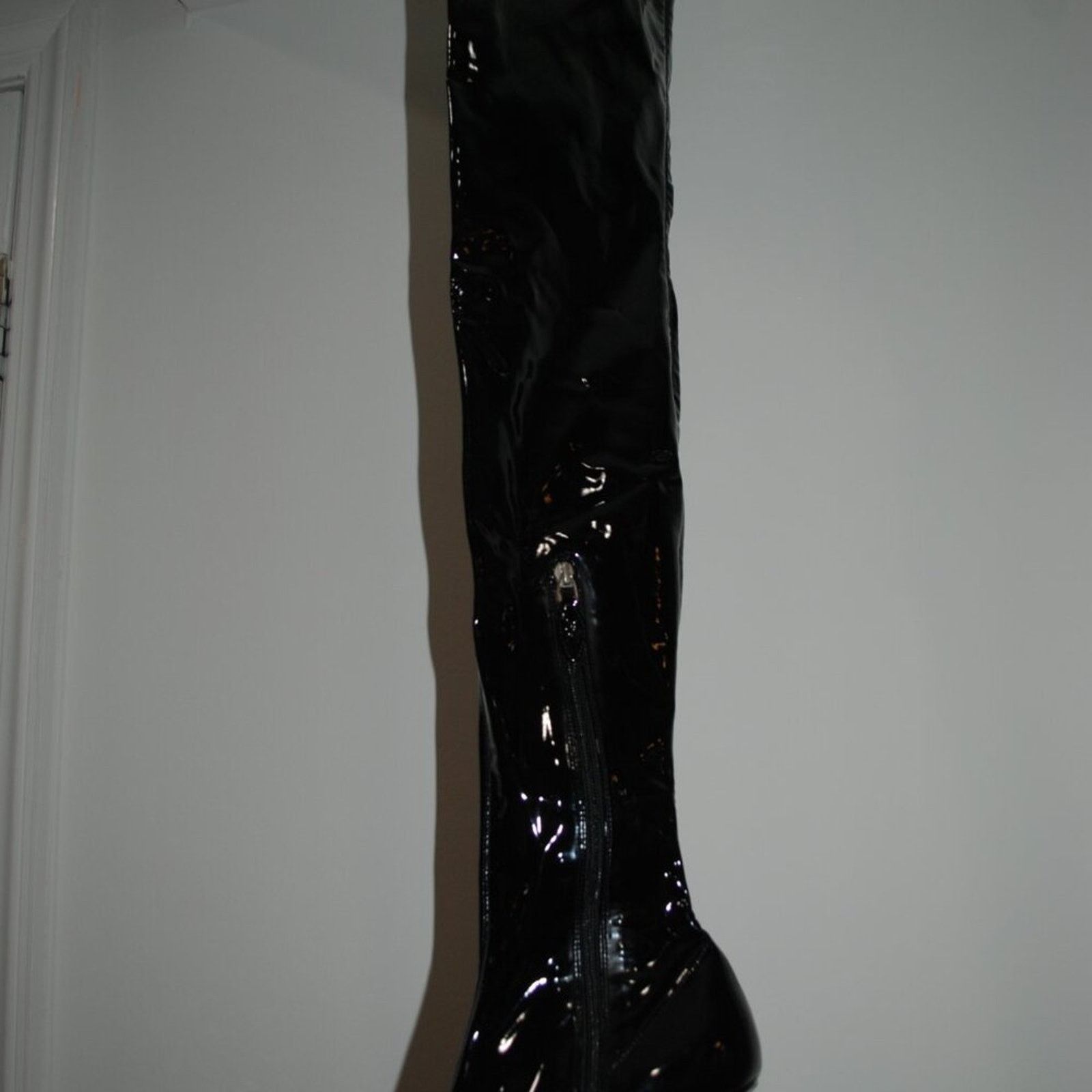 Amina Muaddi AMINA MUADDI Begum Latex Over-the-Knee Boots Size 40 Size US 10 / IT 40 - 5 Thumbnail