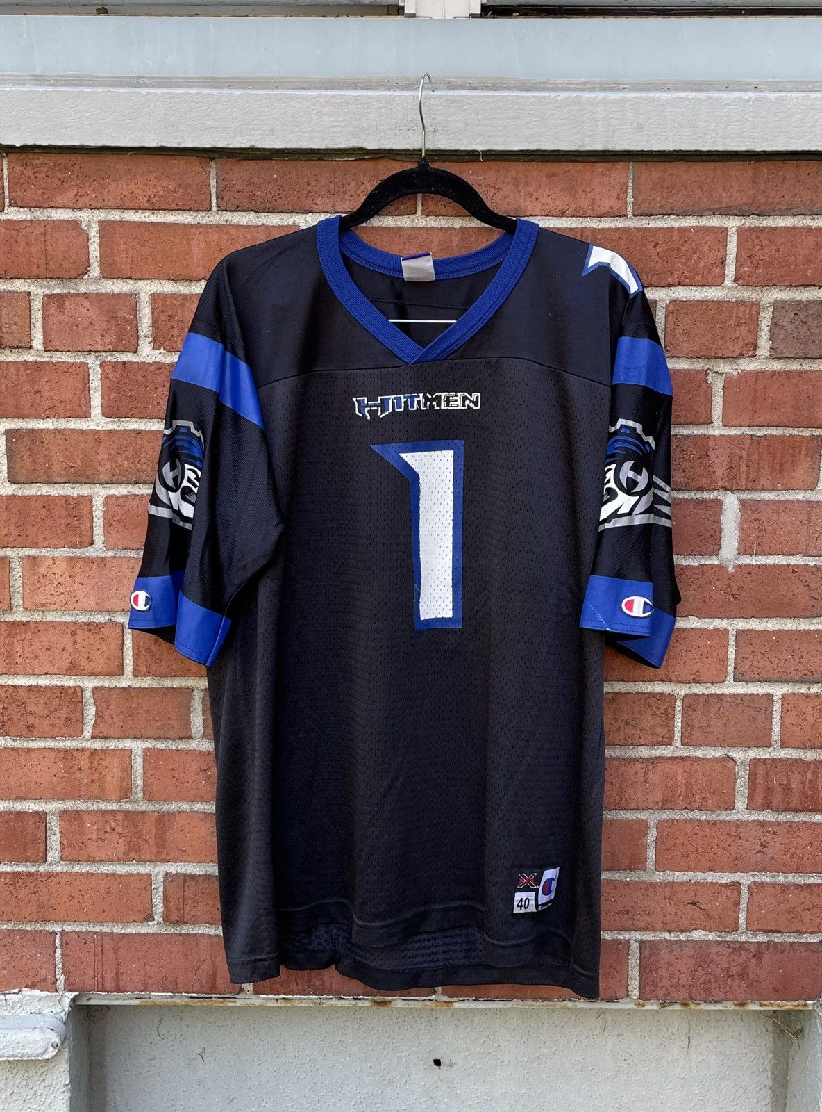 Champion Vintage New York/New Jersey Hitmen Jersey XFL Size US M / EU 48-50 / 2 - 1 Thumbnail