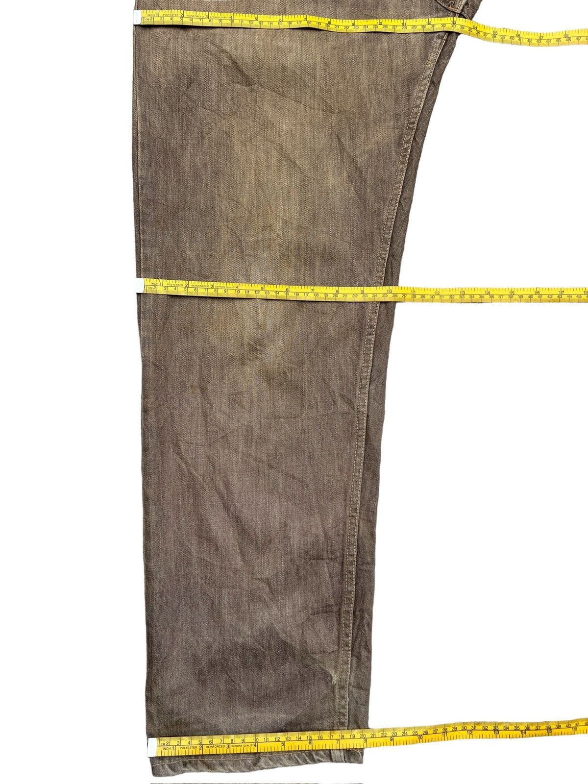 Vintage Scanner Japan Distressed Patchwork Brown Pants 33x30