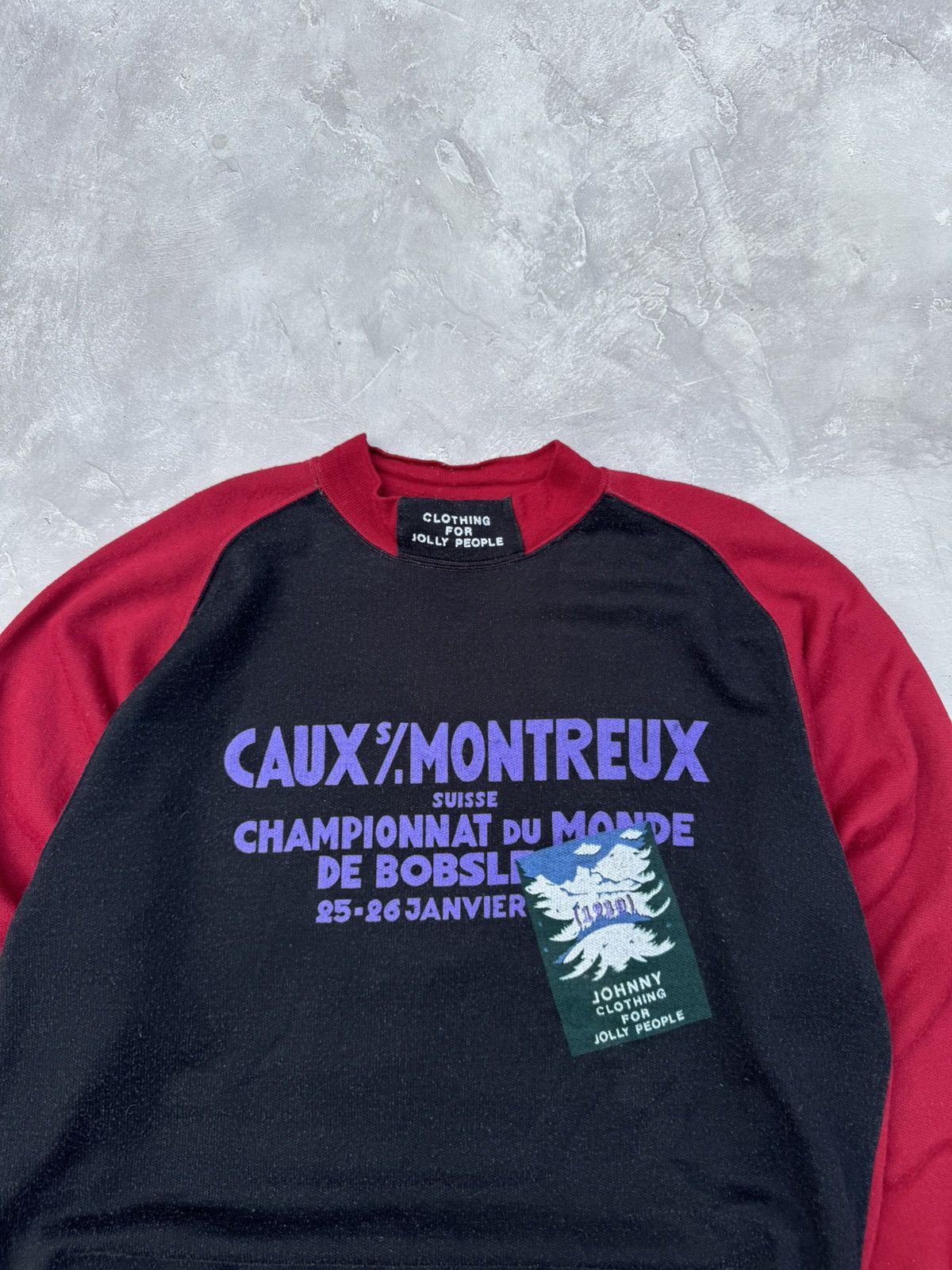 Vintage Vintage 80s Caux Montreux Italy Made Y2k Baggy Sweatshirt Size US XL / EU 56 / 4 - 3 Thumbnail