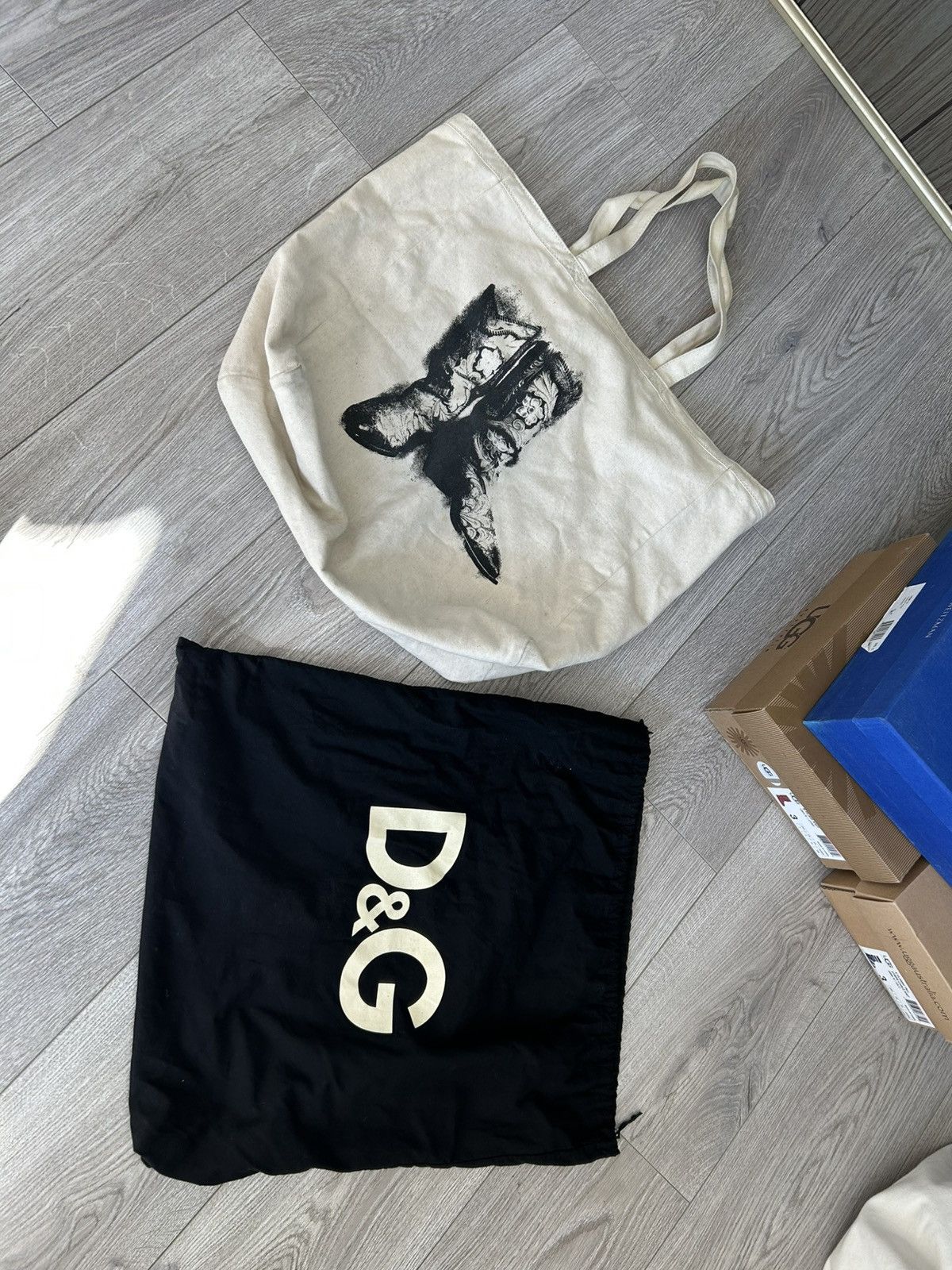 Dolce & Gabbana D& G Canvas Tote, Medium Size Size ONE SIZE - 2 Thumbnail
