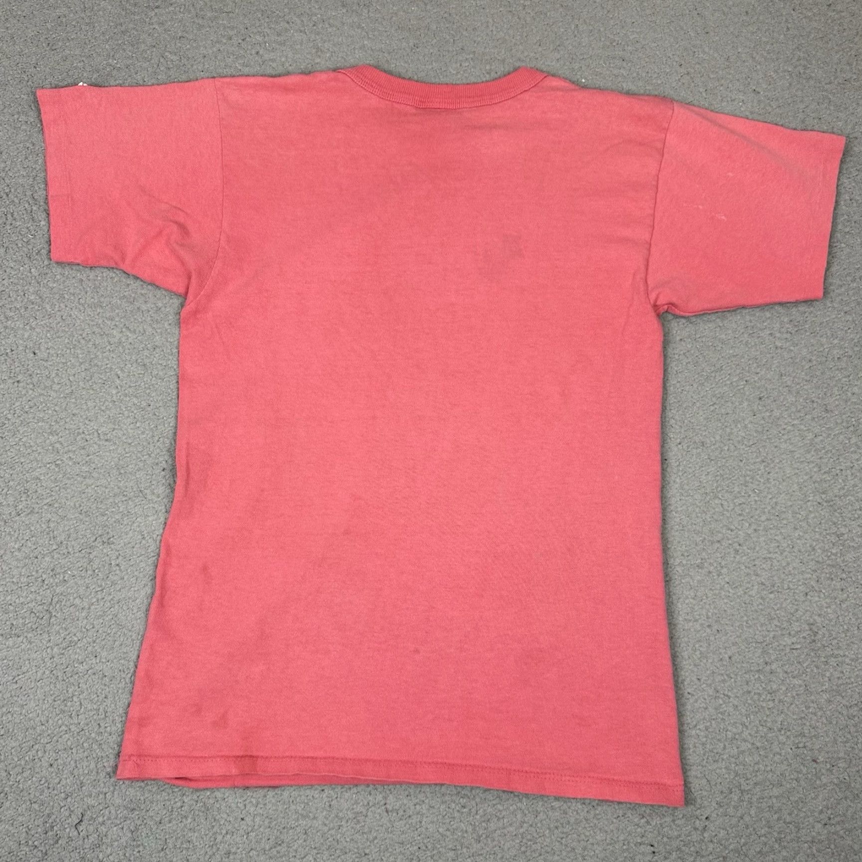 Champion VINTAGE Champion T Shirt Womens M Pink 80s Distressed USA Small Stitch Crew Neck Short Sleeve Size M / US 6-8 / IT 42-44 - 6 Thumbnail