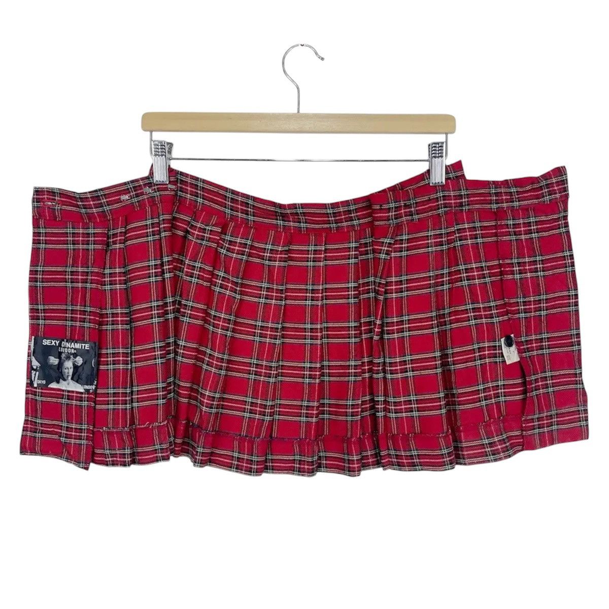 Seditionaries RARE‼️Vintage SEXY DYNAMITE Tartan Plaid Punk Goth Mini Skirt Size 28" / US 6 / IT 42 - 1 Thumbnail