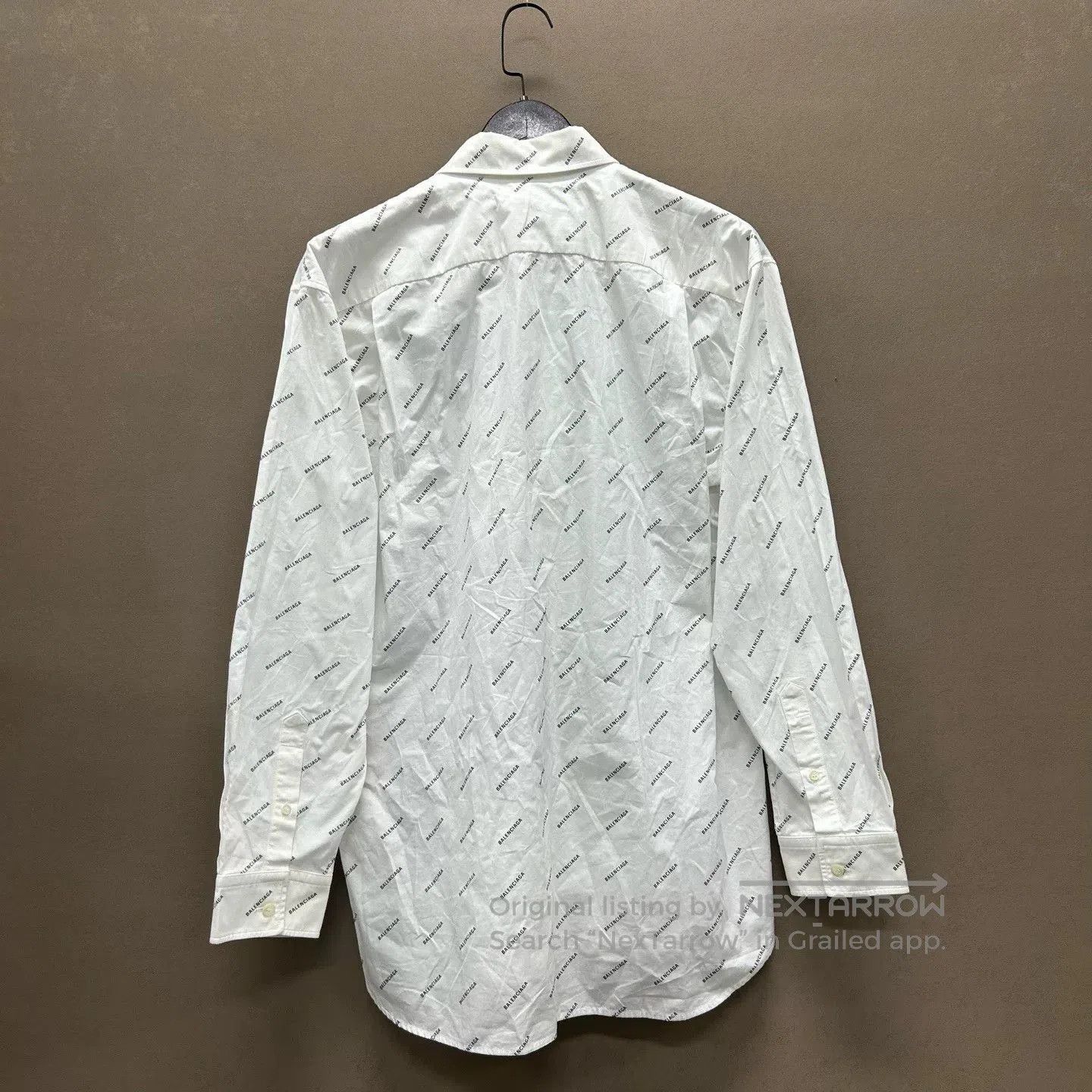 Balenciaga Balenciaga Logo Print Shirt Size 37. Size US S / EU 44-46 / 1 - 2 Thumbnail