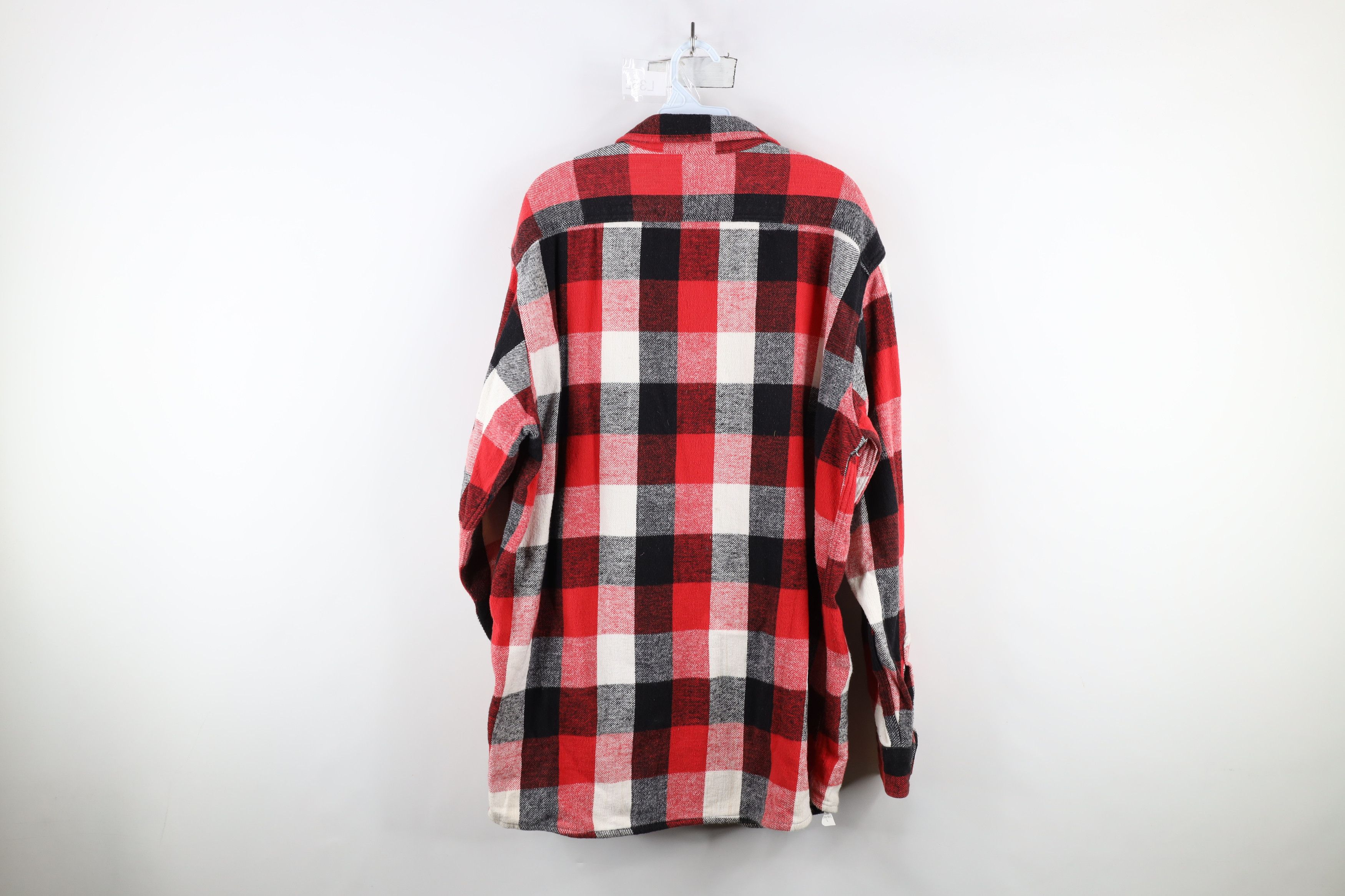 Vintage Vintage 90s Streetwear Heavyweight Flannel Button Shirt Size US L / EU 52-54 / 3 - 12 Thumbnail