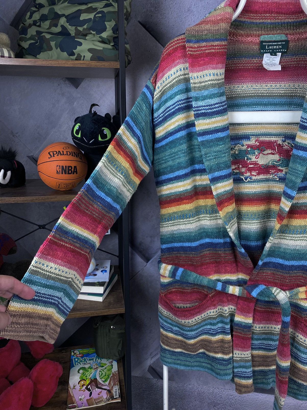 Lauren Ralph Lauren × Ralph Lauren × Vintage Exclusive Hand Knit For Lauren Ralph Lauren Womens Robe Size S / US 4 / IT 40 - 5 Thumbnail