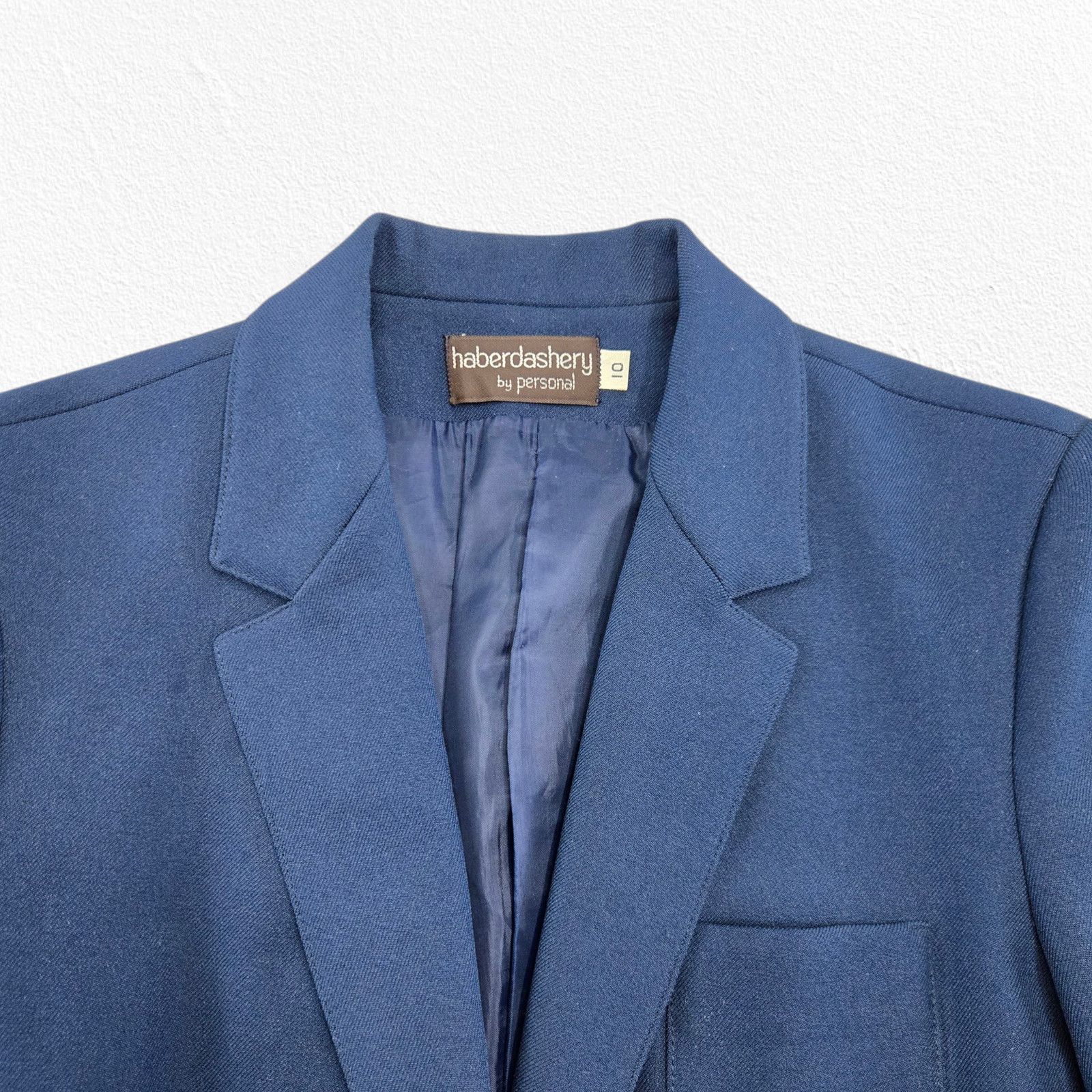 Vintage Vintage Haberdashery Navy Wool Blend Classic Blazer Size 10 Size L / US 10 / IT 46 - 4 Thumbnail