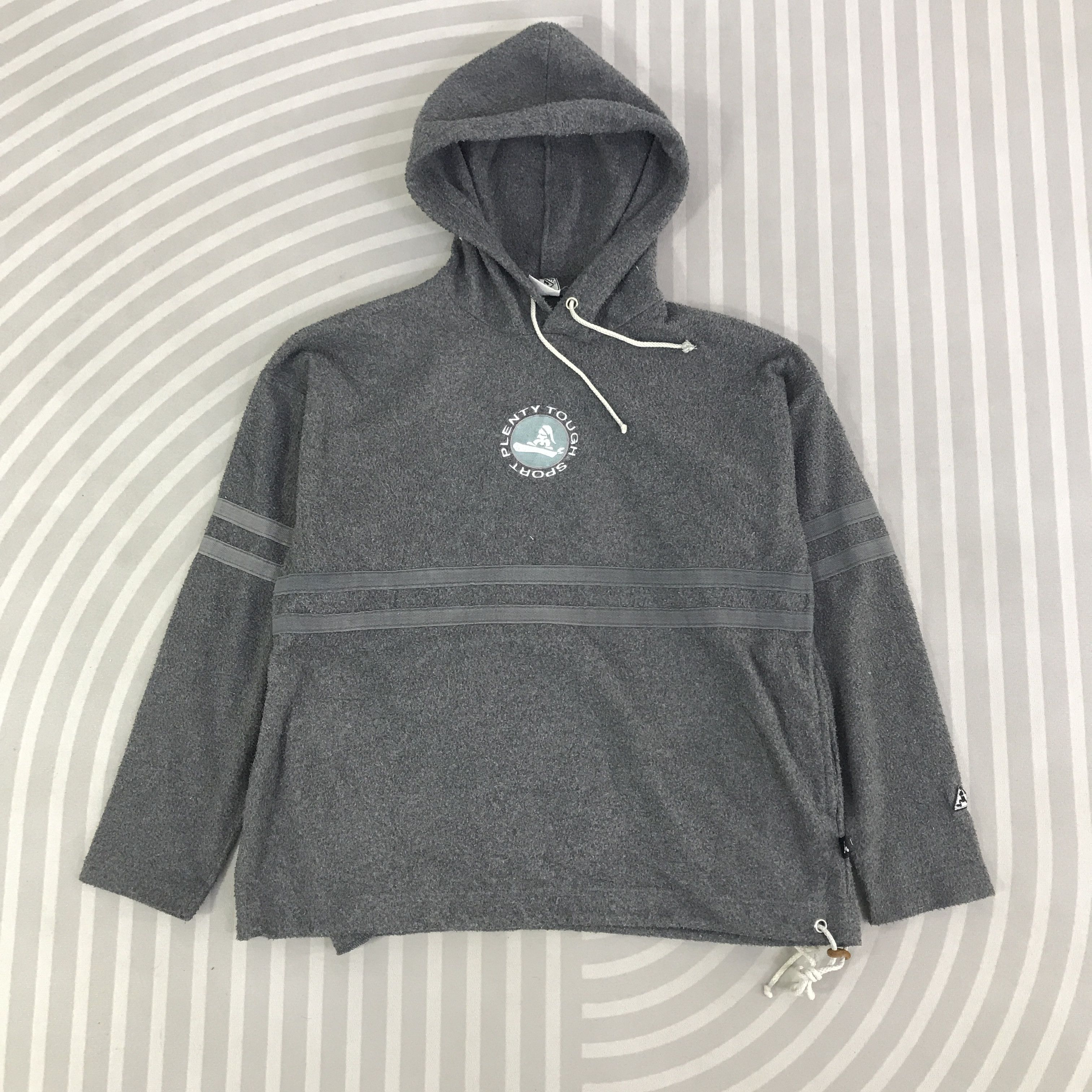 Japanese Brand Vintage Plenty Tough Sport fleece hoodie Sweatshirt K121B23 Size US L / EU 52-54 / 3 - 1 Thumbnail