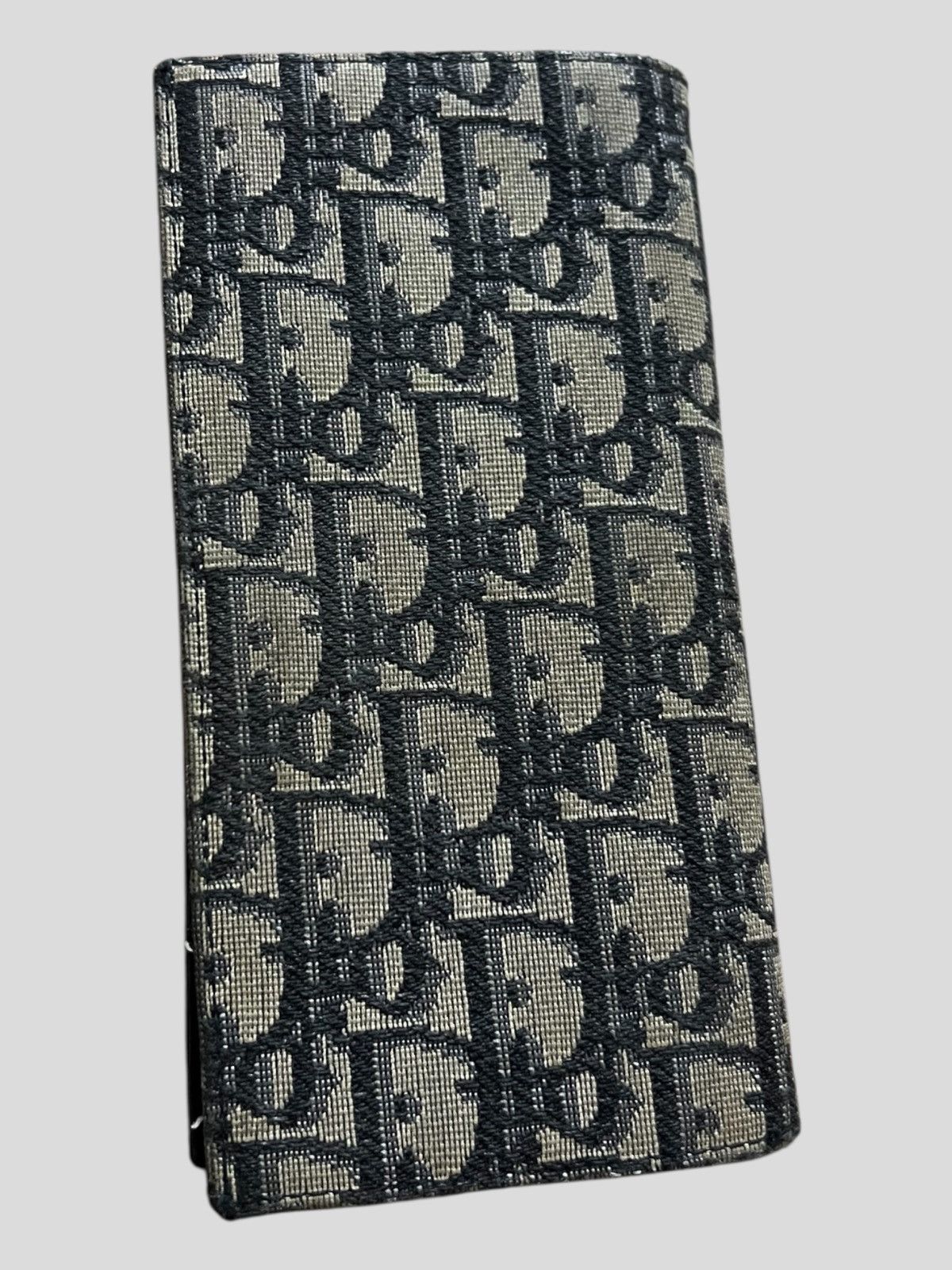 Dior Dior Oblique Monogram Jacquard Leather Long Vertical Wallet Size ONE SIZE - 4 Thumbnail