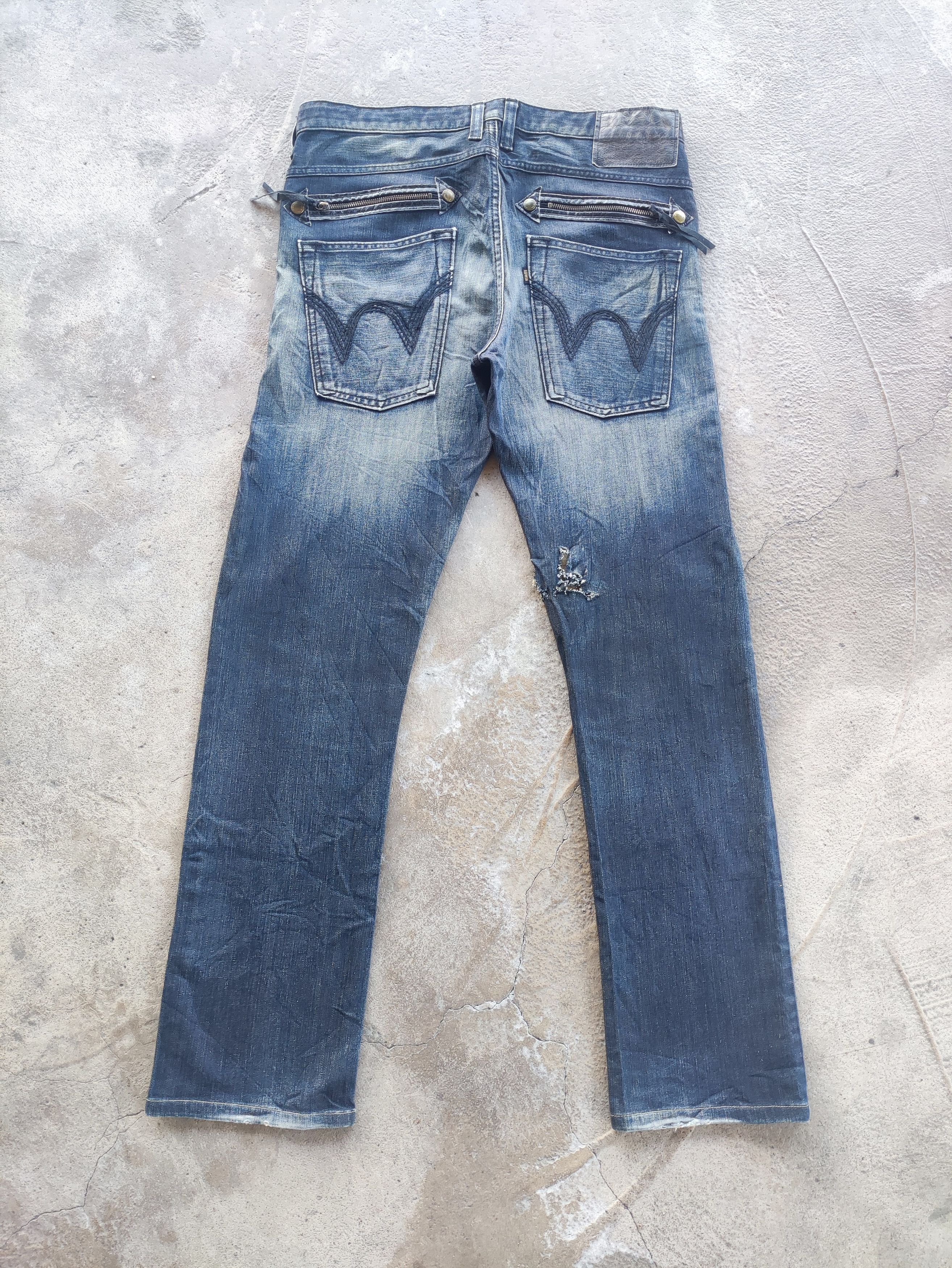 Edwin Vintage Edwin Distress Fadee Denim Pants w35 Size US 36 / EU 52 - 9 Thumbnail