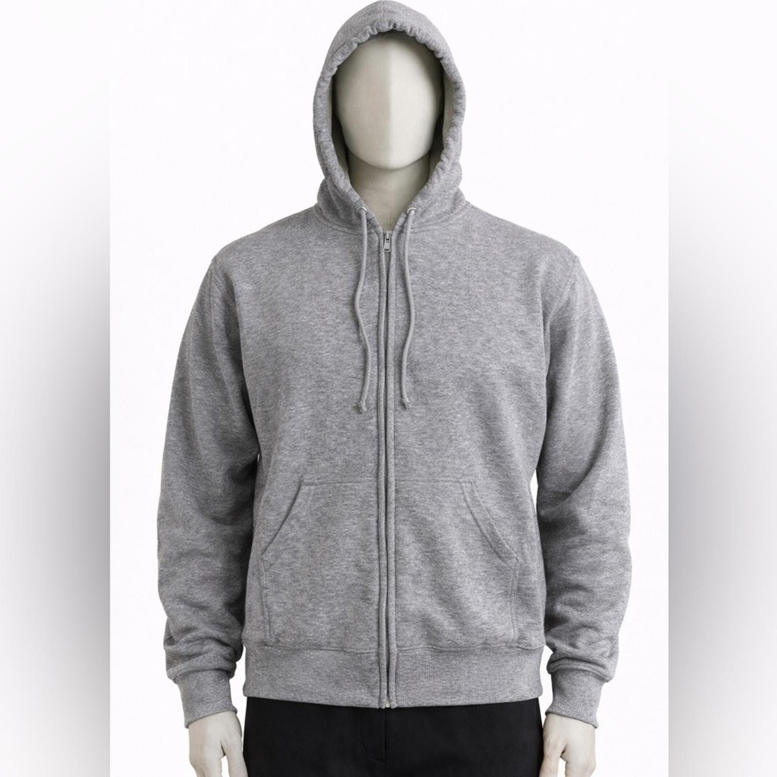 Other 90’s y2k Ace Sportswear Large Thick Zip Hoodie Grey Velour Size US L / EU 52-54 / 3 - 3 Thumbnail