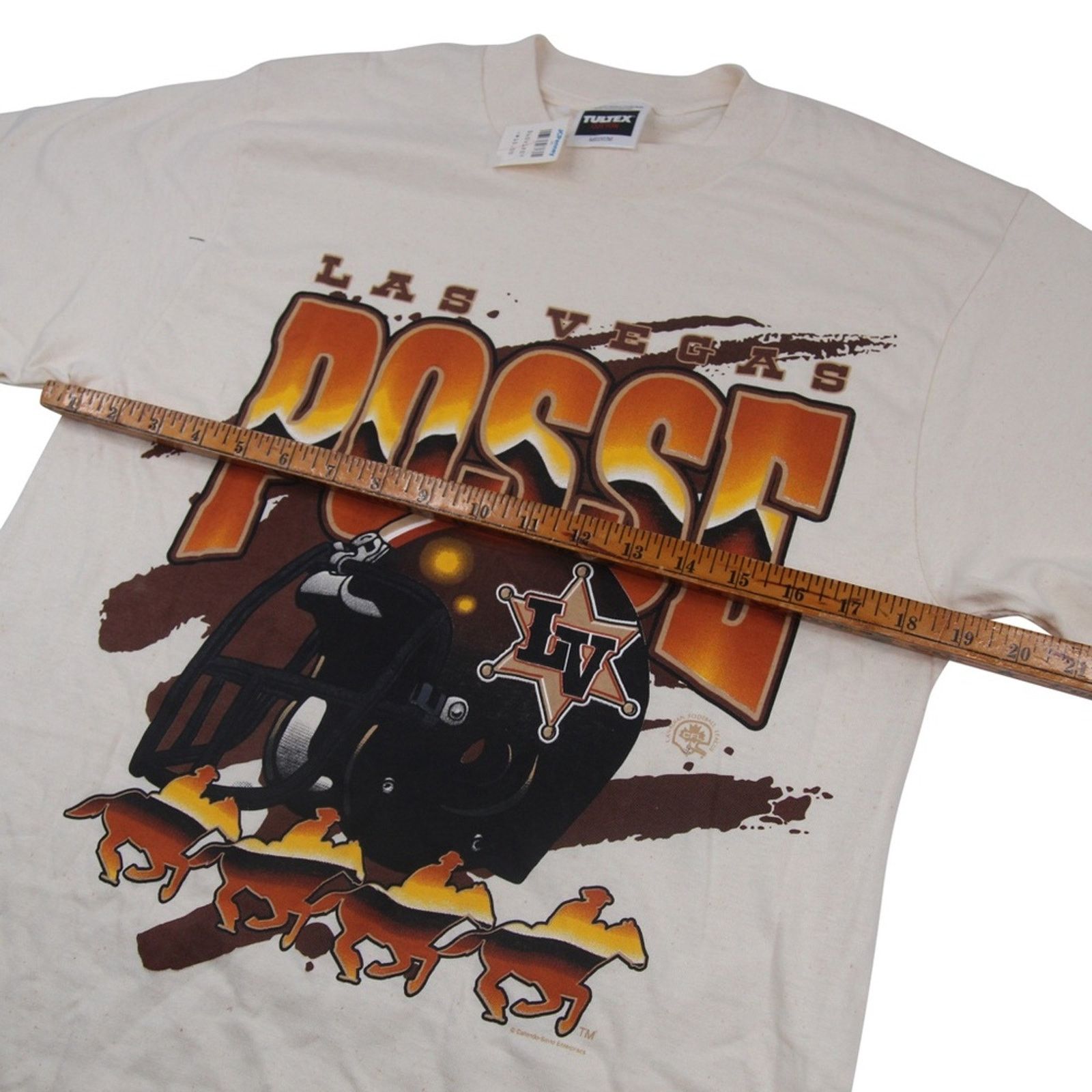 Vintage VTG Las Vegas Posse Canadian Football league graphic T shirt Size US M / EU 48-50 / 2 - 6 Thumbnail