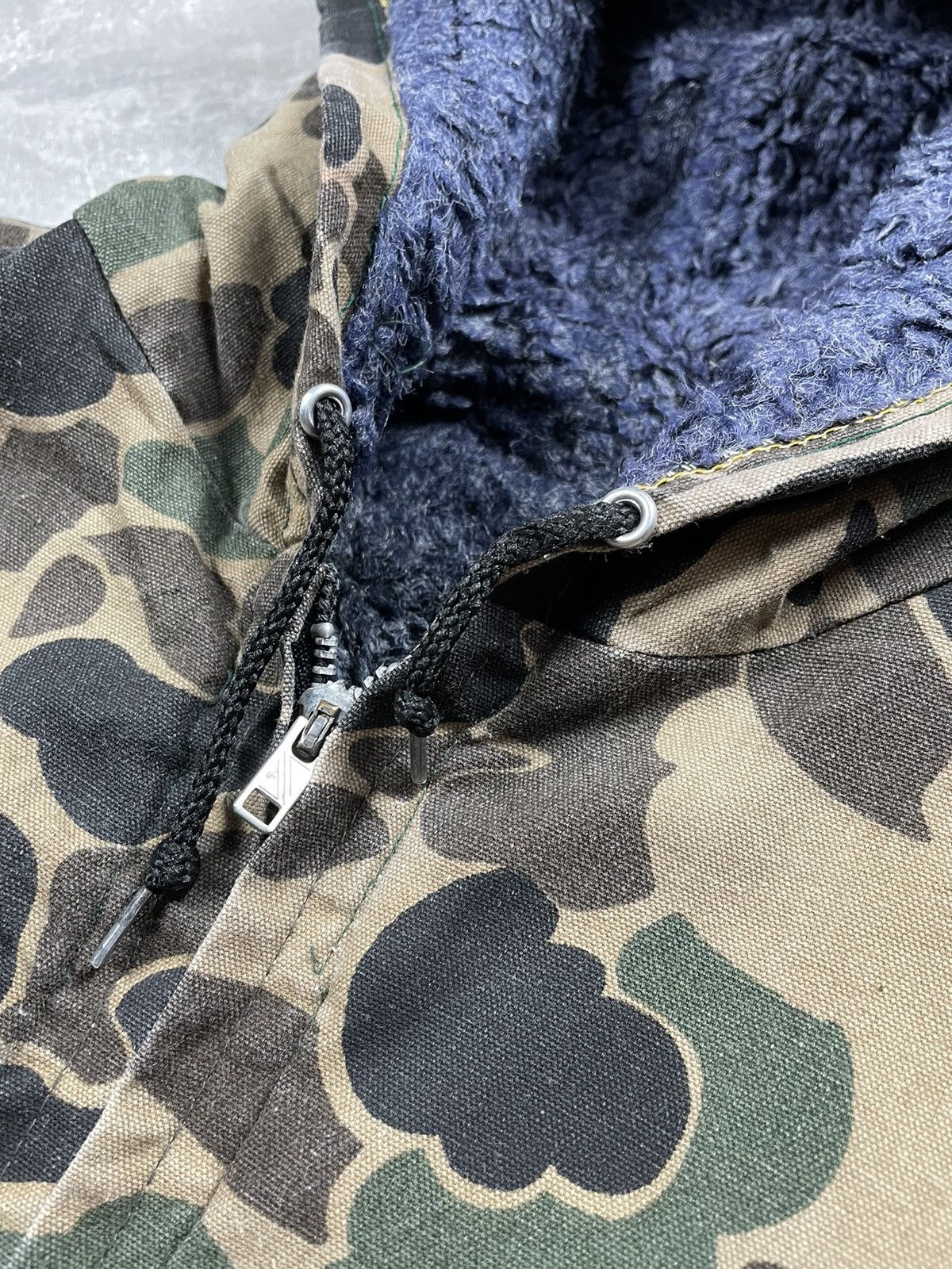 Vintage Rare Military Cotton Camo Linned Zip Jacket Made in USA Size US M / EU 48-50 / 2 - 6 Thumbnail