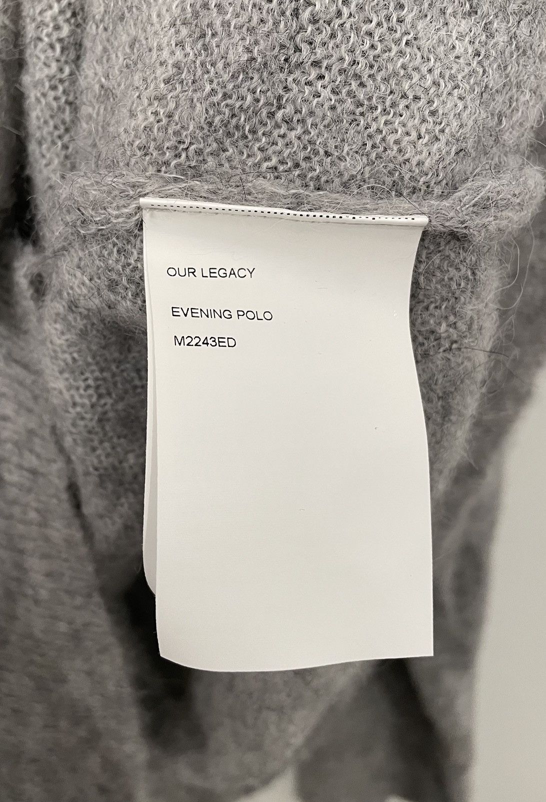 Our Legacy Big Piquet Charred Chocolate Airy Alpaca