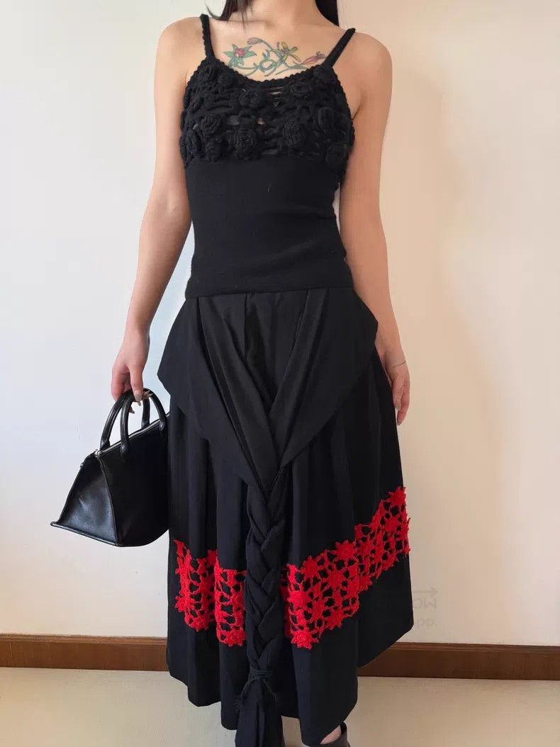 Comme des Garcons Comme Des Garcons size M Octopus Star Braid Skirt Size 23" - 2 Thumbnail