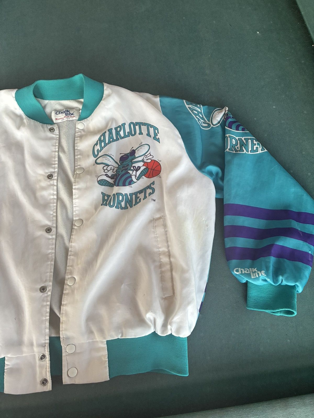 Chalk Line 90s Chalk Line Charlotte Hornet’s Jacket Size US L / EU 52-54 / 3 - 3 Thumbnail