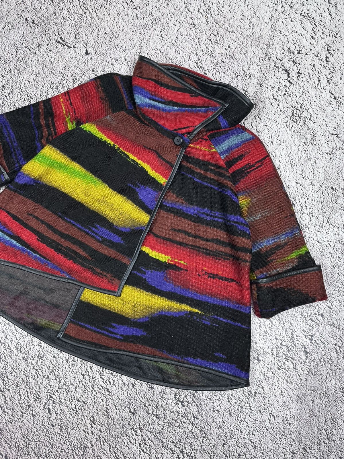 Joseph Ribkoff Vintage Joseph Ribkoff Rainbow Jacket Poncho Coat Luxury Size M / US 6-8 / IT 42-44 - 3 Thumbnail