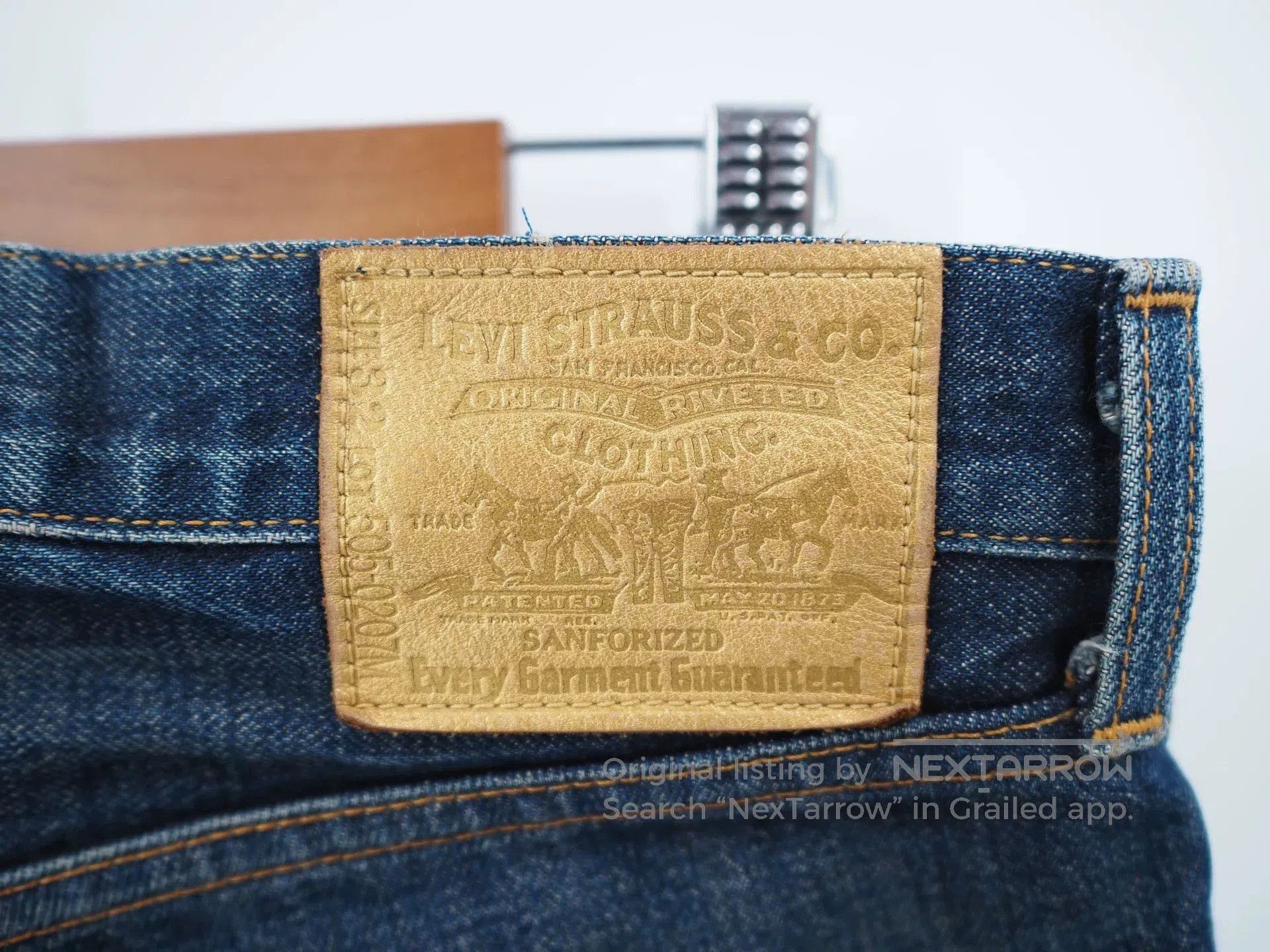 PHENOMENON fenom gold badge distressed denim pants. Size US 32 / EU 48 - 4 Thumbnail