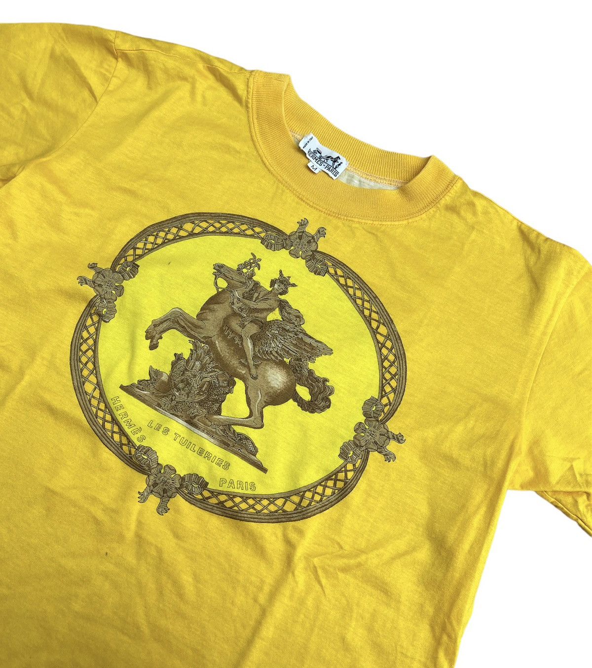 メーカー直売 - 人気ランキング HERMES TUILERIES公園プリントTシャツヴィンテージ トップス