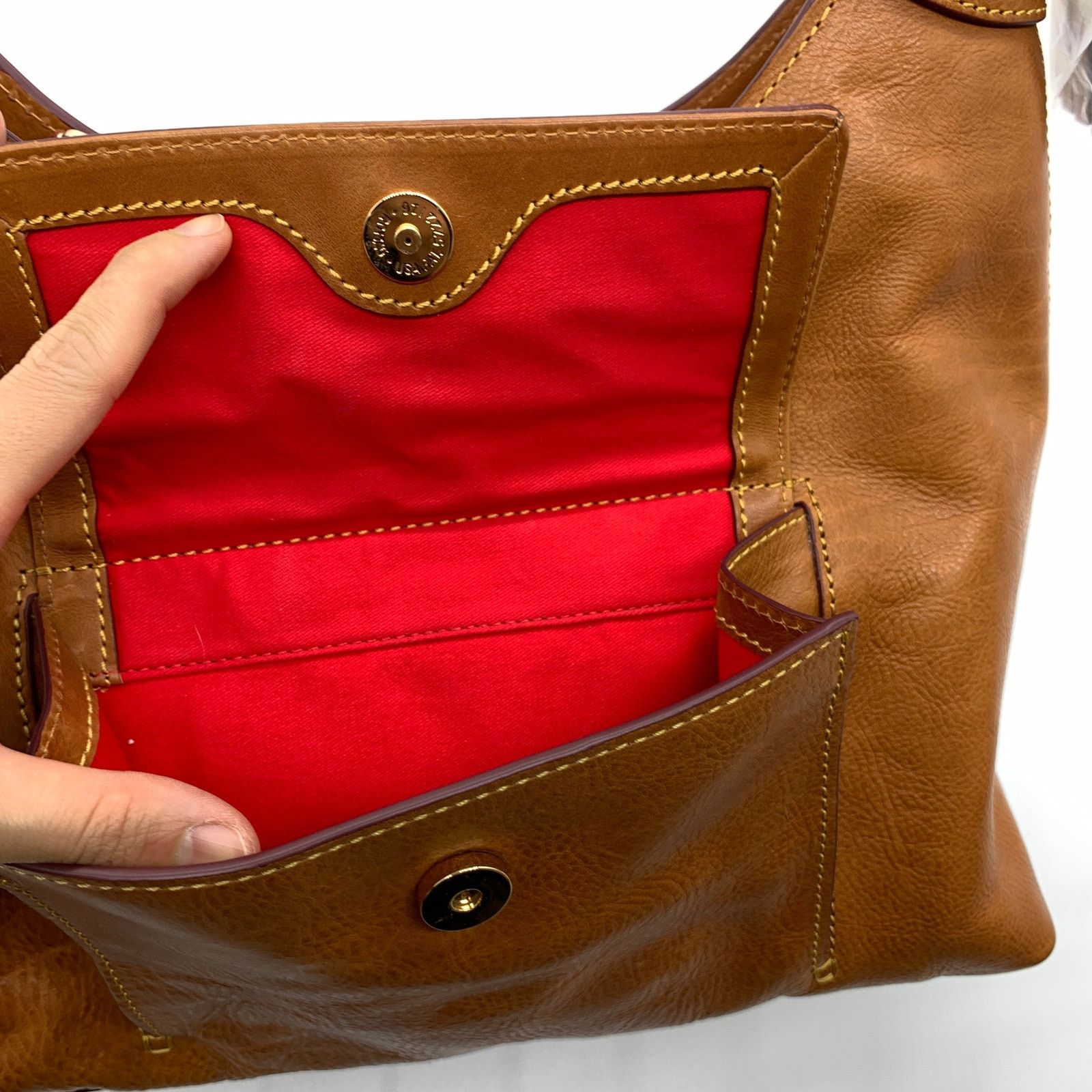 Dooney & Bourke Dooney & Bourke Hobo Shoulder Bag Florentine Leather Size ONE SIZE - 18 Thumbnail