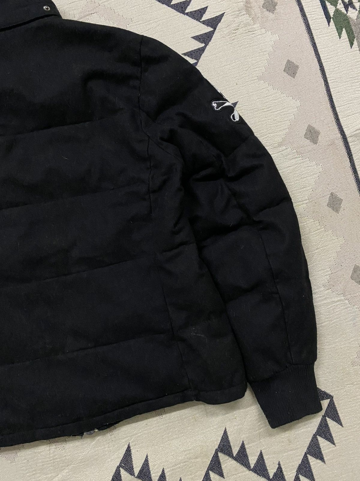 If Six Was Nine 2000s RED PEPPER WOOL PUFFER JACKET SKULL GLITTER SLEEVE Size US L / EU 52-54 / 3 - 13 Thumbnail