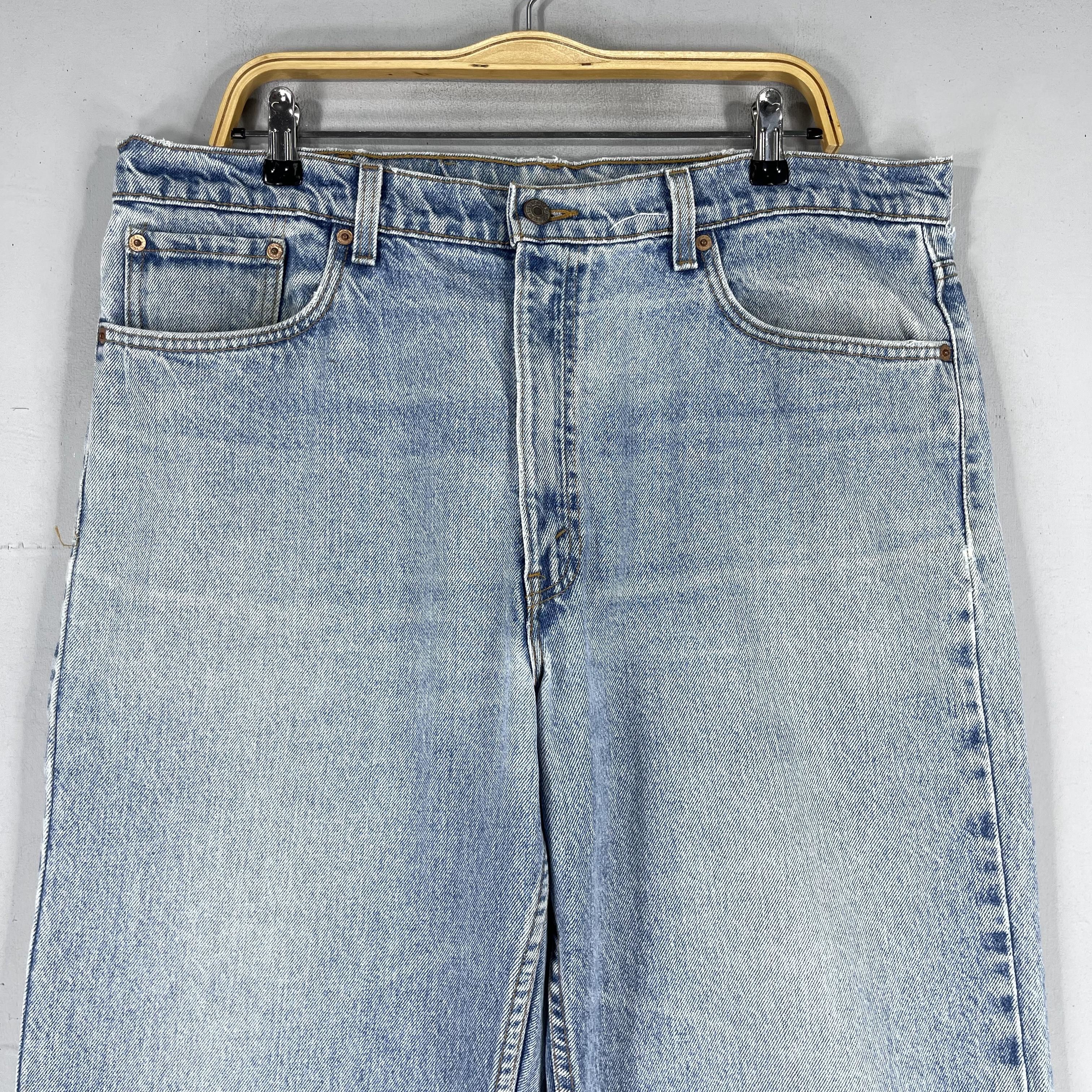 Levi's × Vintage Size 37 Vintage Levis 550 Distressed Relaxed Fit Jeans Size US 37 - 2 Thumbnail
