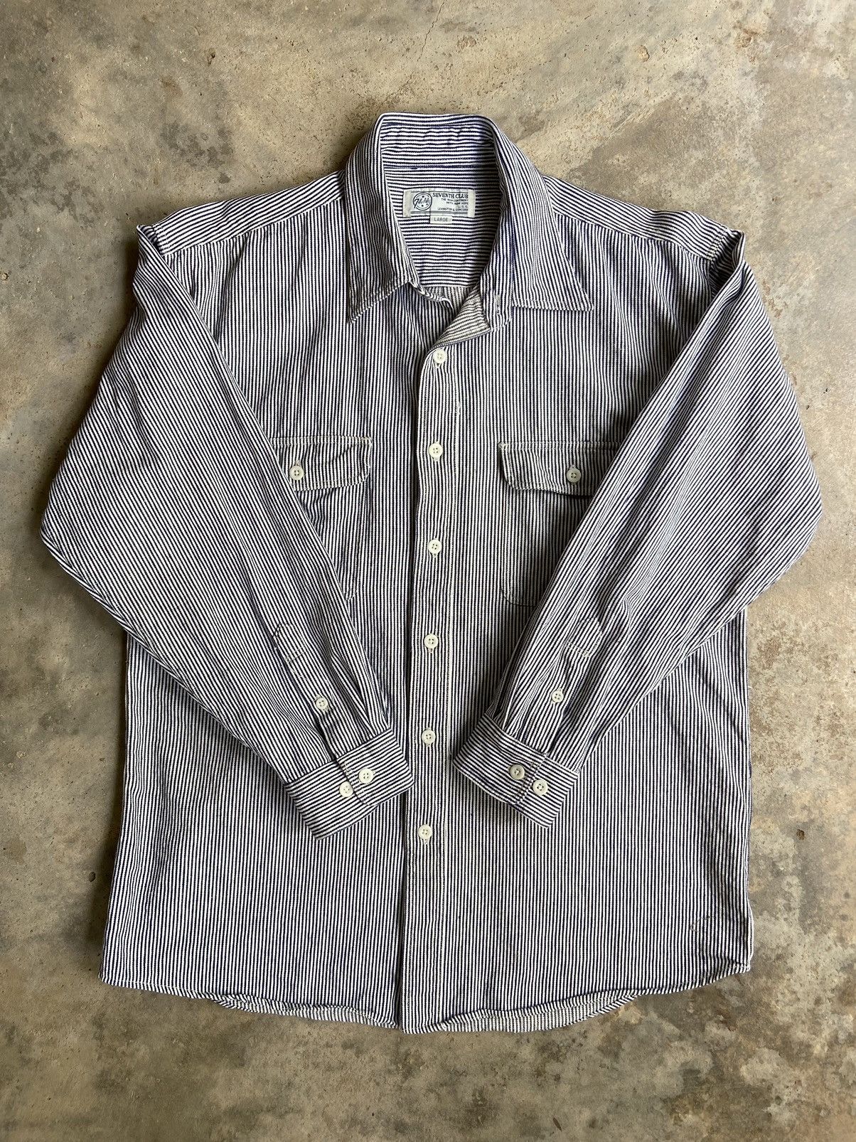 Japanese Brand × Seventh × Vintage Vintage Seventh club hickory shirt Size US M / EU 48-50 / 2 - 5 Thumbnail