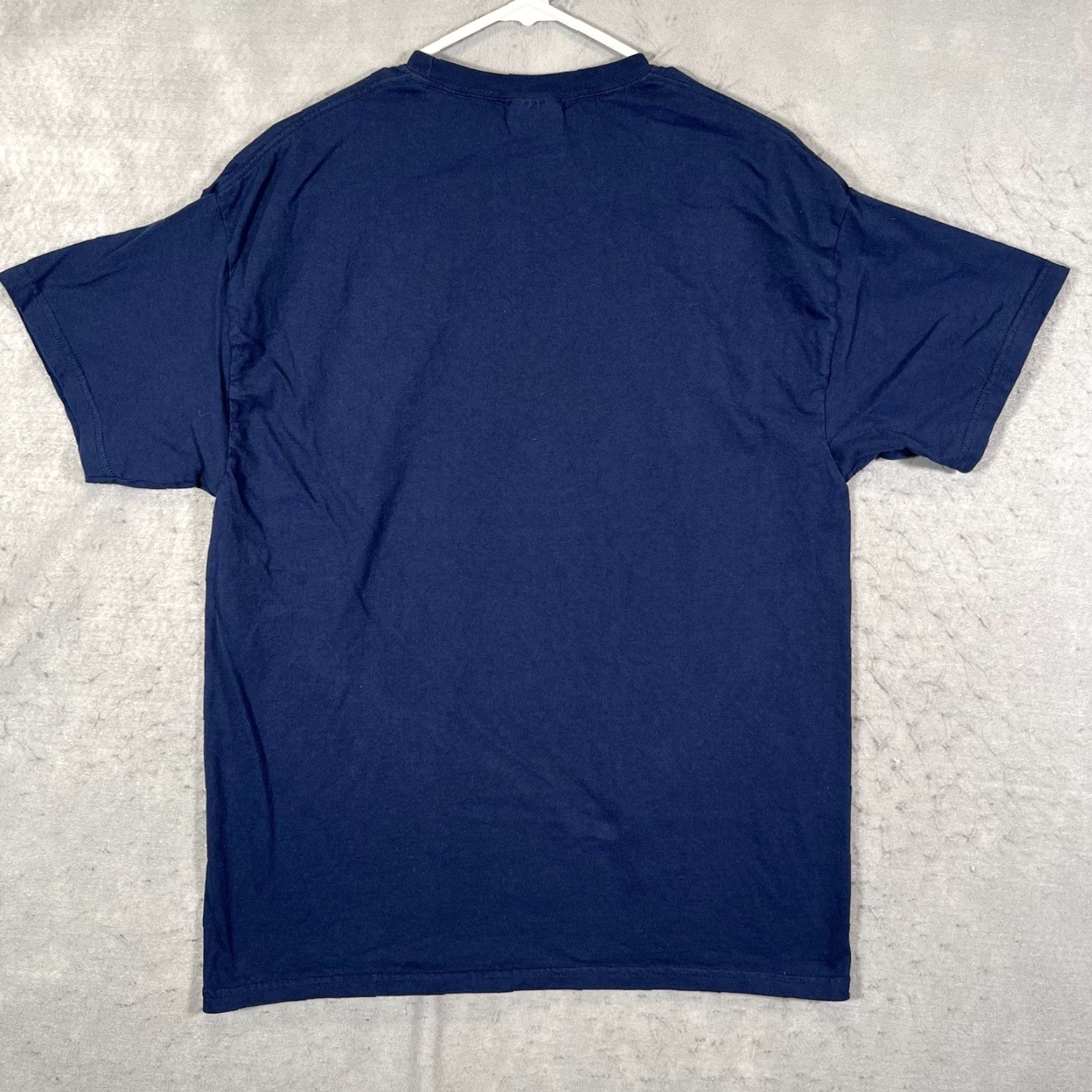 Hanes VINTAGE A1 Authentic Football Is Life Shirt Adult Large Blue Mens T-Shirt Short Sleeve Crew Neck Cotton Hanes Soccer Football Theme Mens Clothing Size US L / EU 52-54 / 3 - 7 Thumbnail