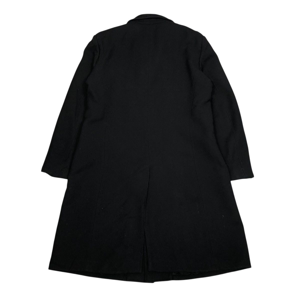 Emporio Armani 🔥RICH BLACK VINTAGE FLY LONG COATS WOOL EMPORIO ARMANI ITALY Size US M / EU 48-50 / 2 - 2 Thumbnail