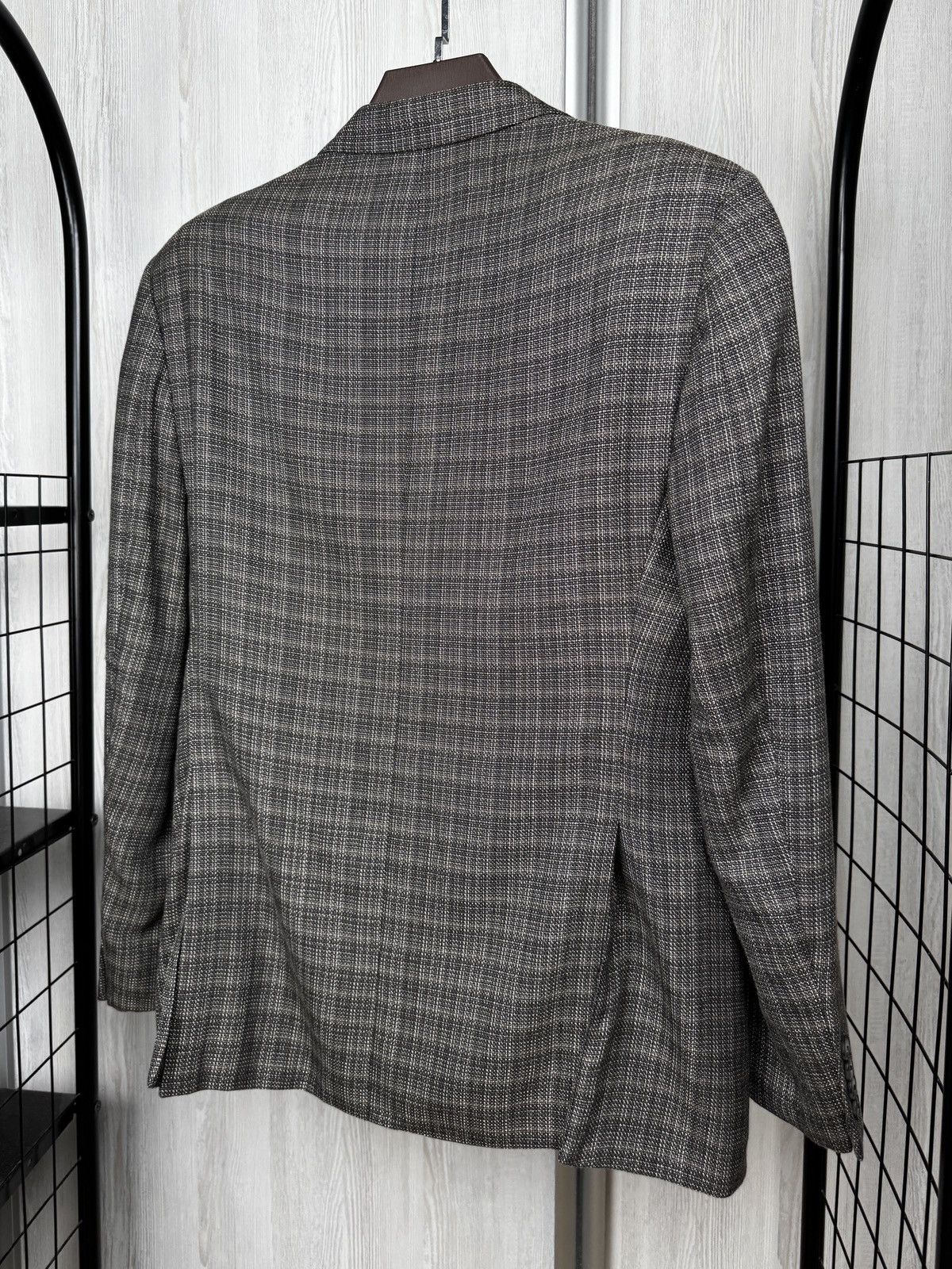 Emporio Armani Emporio Armani G Line Exclusive Fabric Grey Checkered Blazer Size 38R - 8 Thumbnail