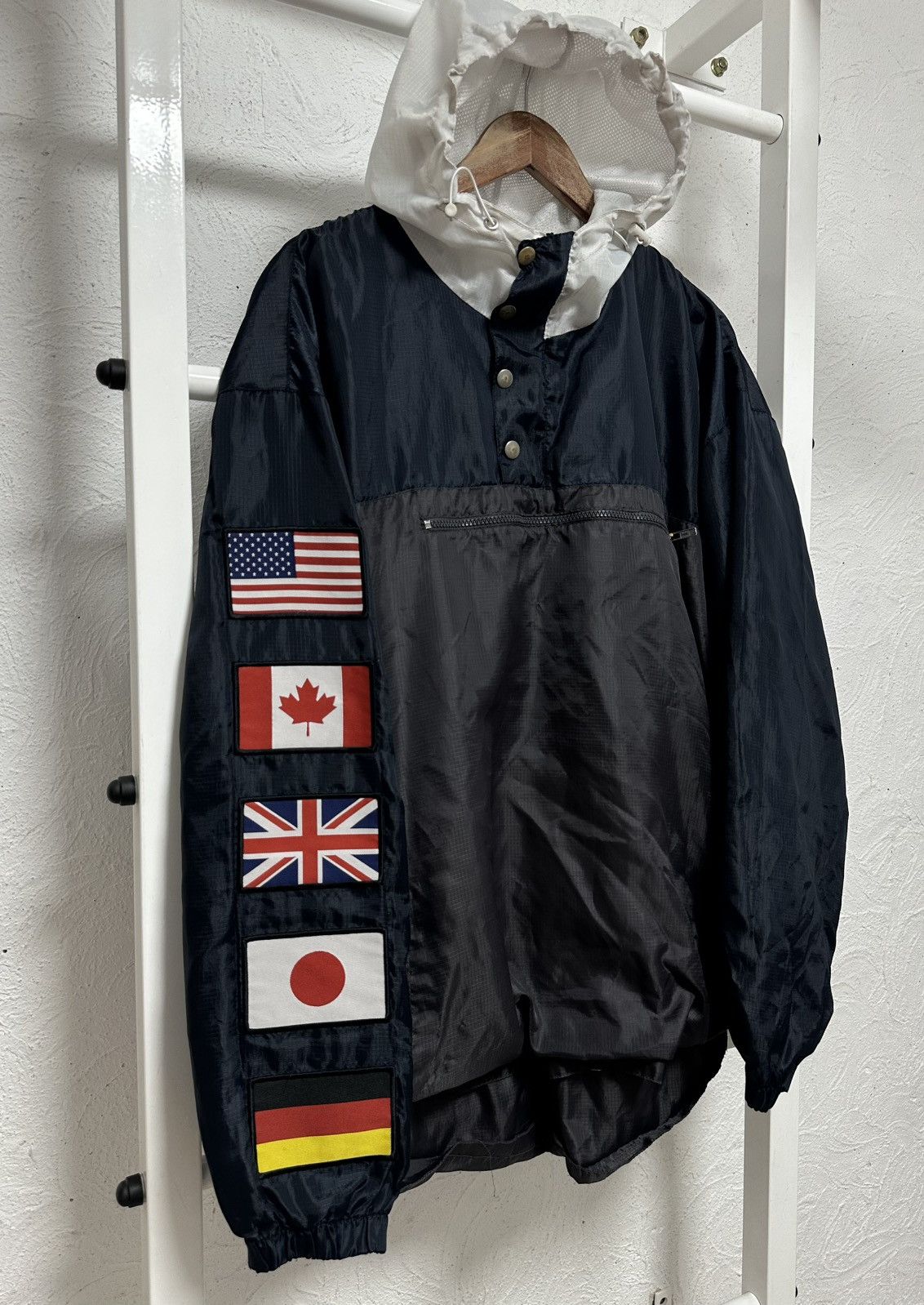 Other Vintage Ethik Anorak Jacket Flag Print Size XL Streetwear Size US XL / EU 56 / 4 - 5 Thumbnail