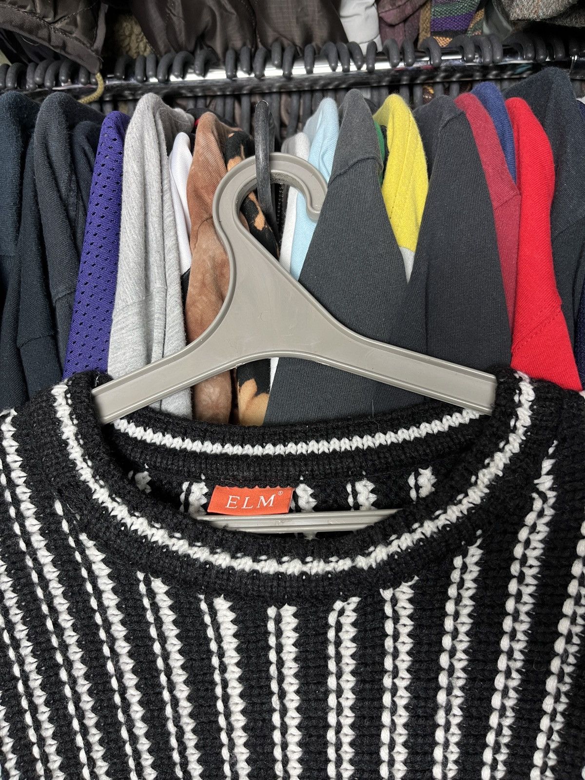 Vintage STRIPPED VINTAGE Y2K AVANTGARDE HEAVY KNITTED SWEATER - 1320 Size US L / EU 52-54 / 3 - 5 Thumbnail