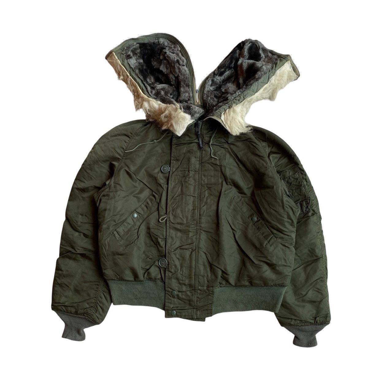 Alpha Industries × Vintage Vintage Alpha Industries N-2B Jacket Size US L / EU 52-54 / 3 - 3 Thumbnail