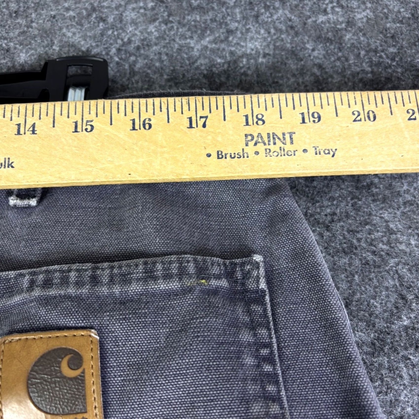 Carhartt Carhartt Mens Gray Carpenter Pants Workwear Dungaree Fit Distressed 38x31 Size US 36 / EU 52 - 5 Thumbnail
