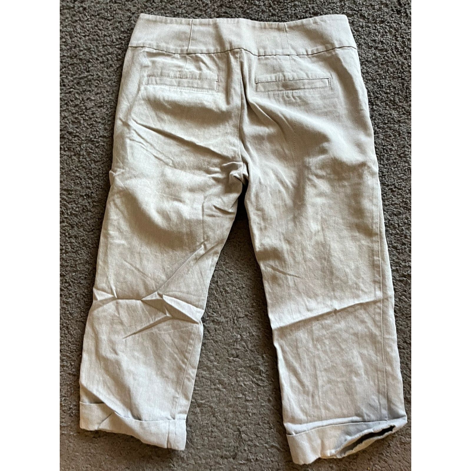 Calvin Klein Calvin Klein Jeans Women 4 Gray Solid Straight Leg Capri Fit Denim 30.5 Inseam Full Length Regular Rise 4/Low Waist Brand: Calvin Klein Womens Jeans Size 27" / US 4 / IT 40 - 3 Thumbnail