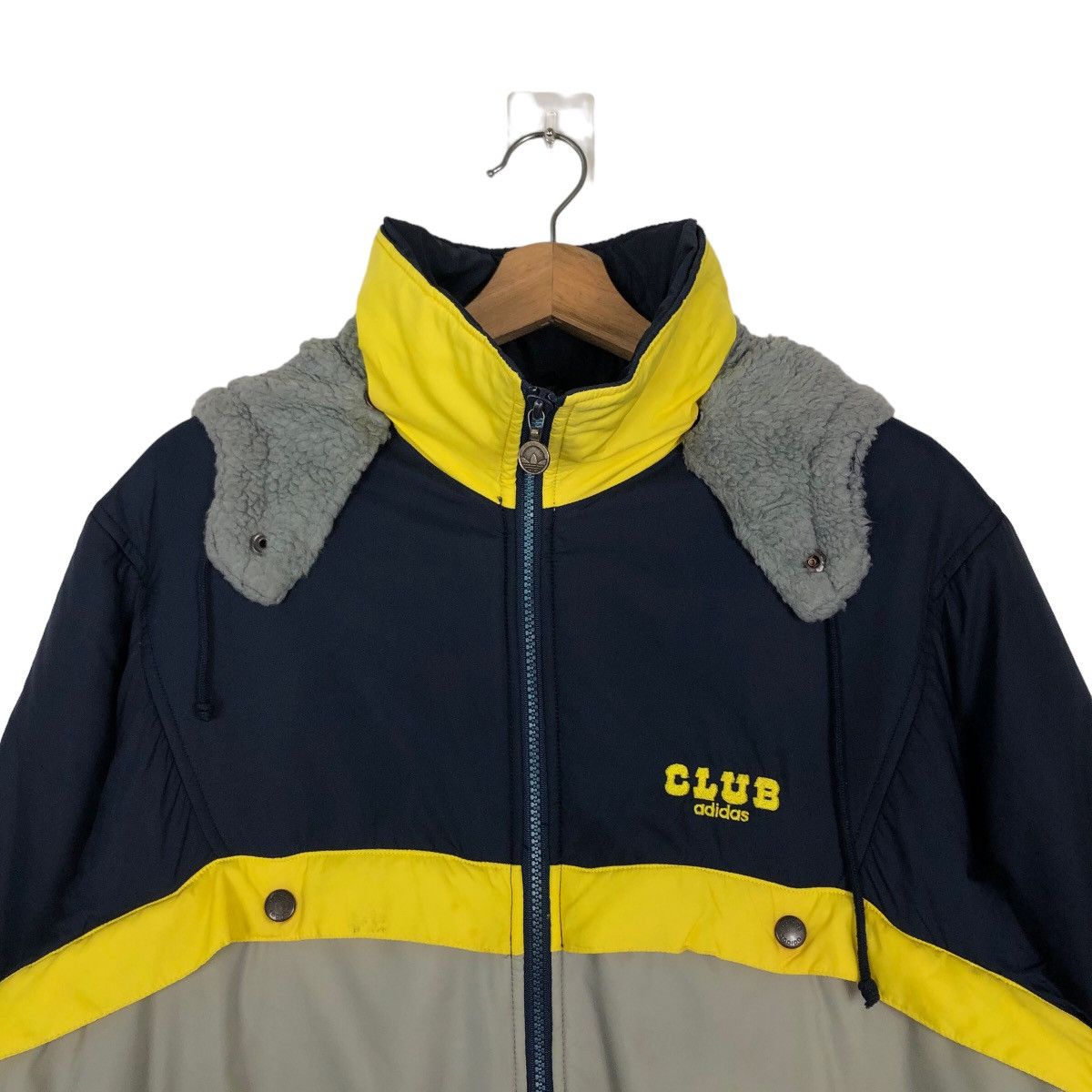Adidas 🔥90’s Vintage Adidas Club Bomber Jacket Sherpa Lining Size US M / EU 48-50 / 2 - 3 Thumbnail
