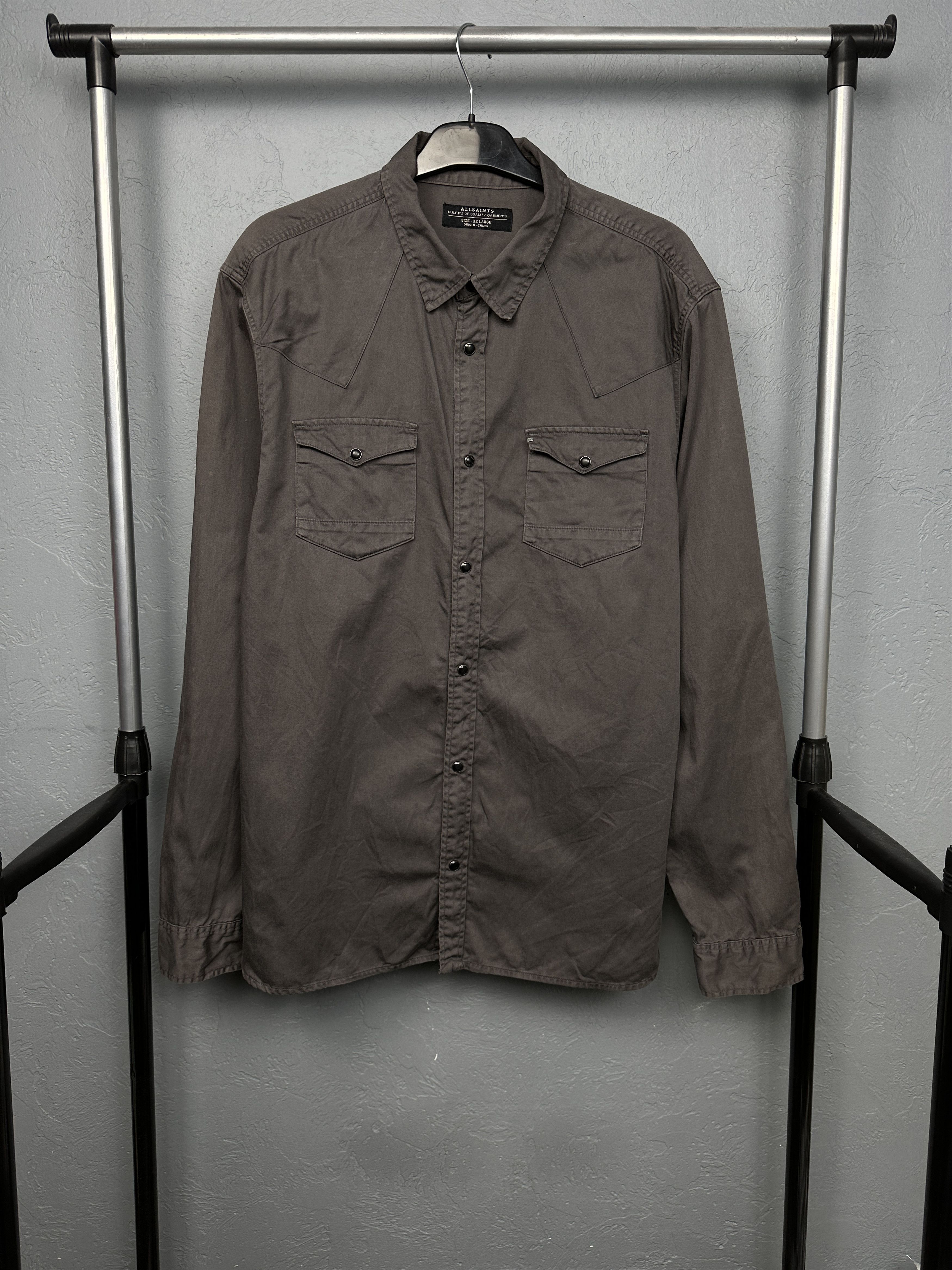 Allsaints Allsaints Muscogee Mens Long Sleeve Shirt Size US XXL / EU 58 / 5 - 1 Thumbnail
