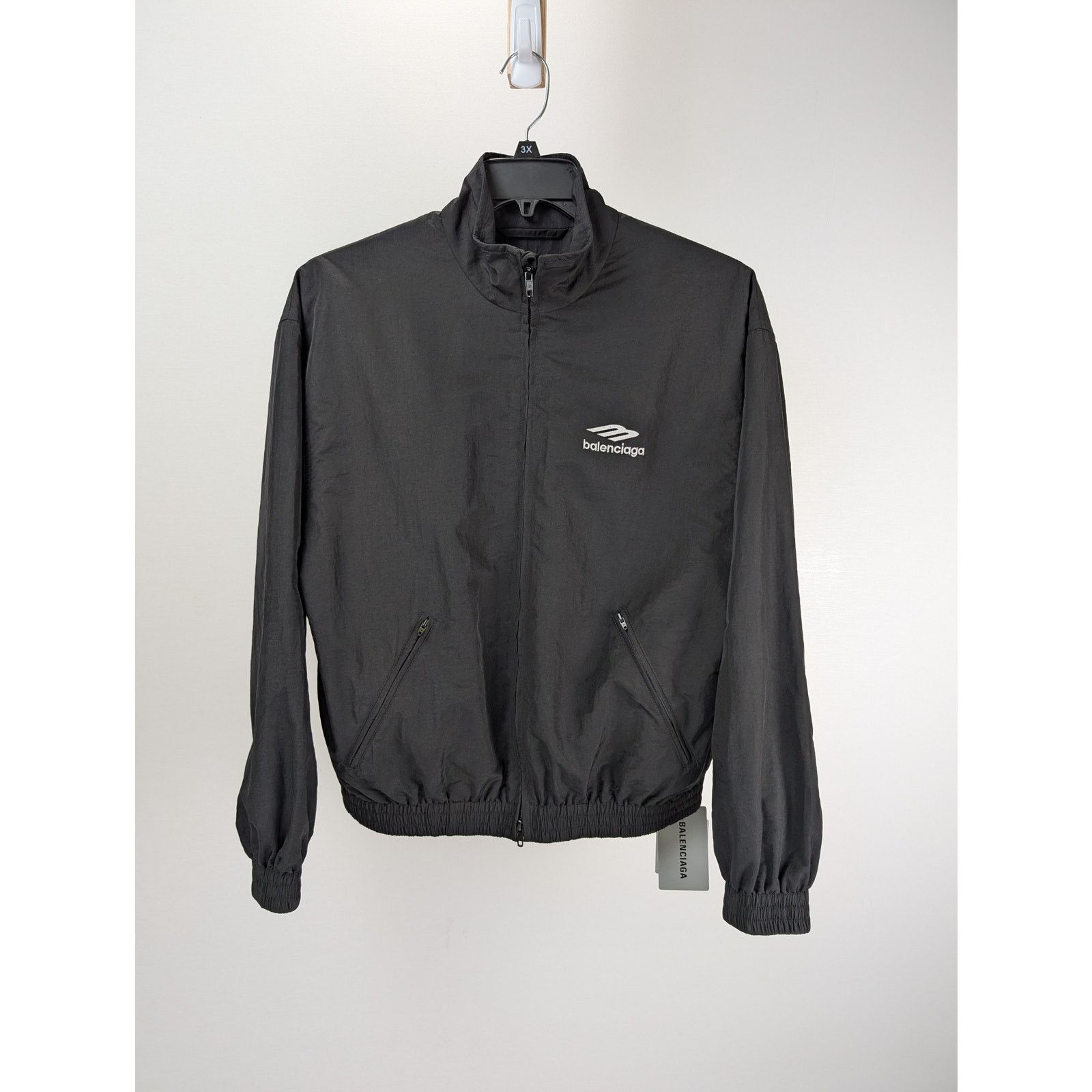 Balenciaga o1rshd1 Men's Overcoat small fit tracksuit jacket in Black Size US S / EU 44-46 / 1 - 5 Thumbnail