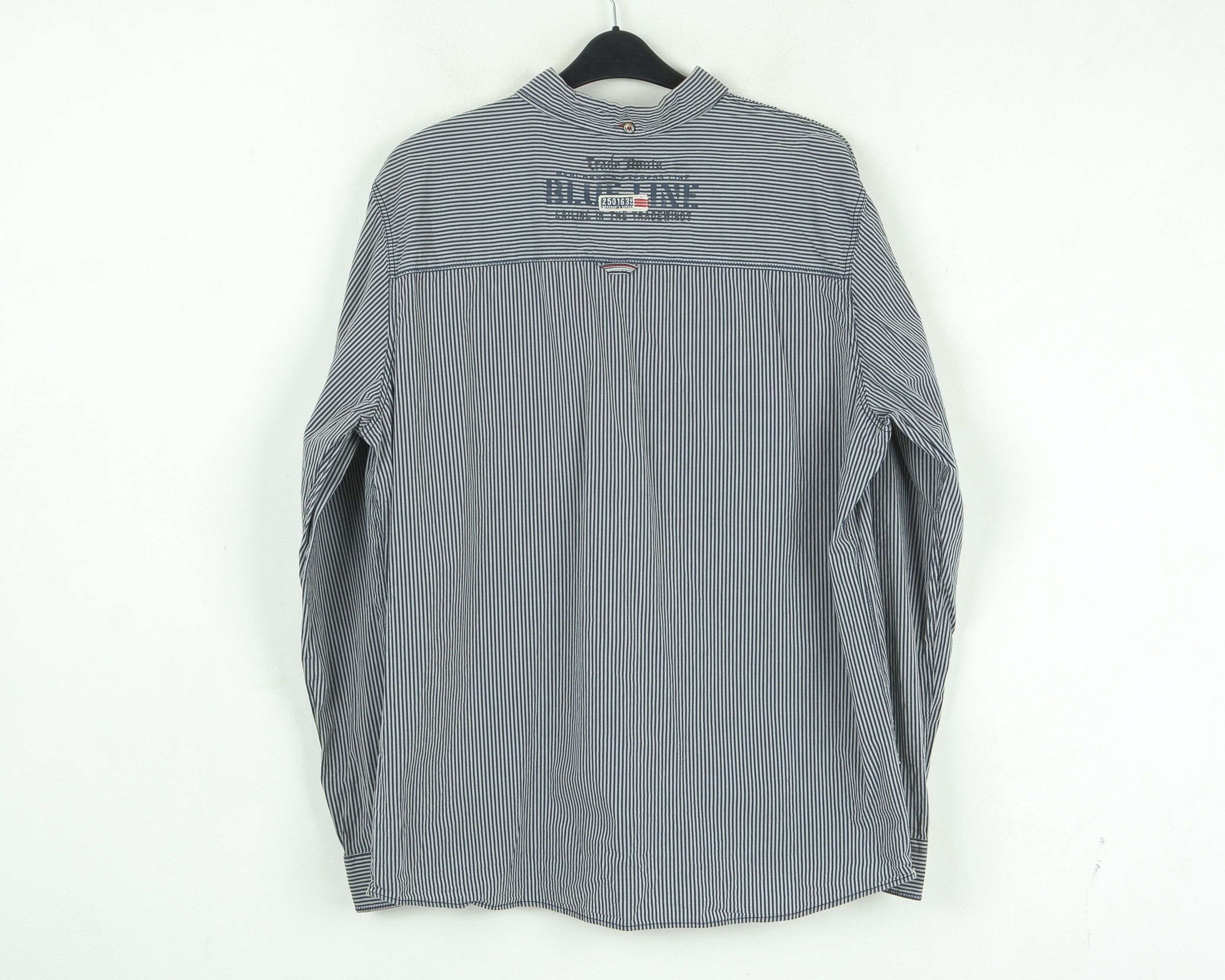 Camp David Button Up Shirt 2XL Striped Embroided Long Sleeve Casual Top Size US XXL / EU 58 / 5 - 5 Thumbnail