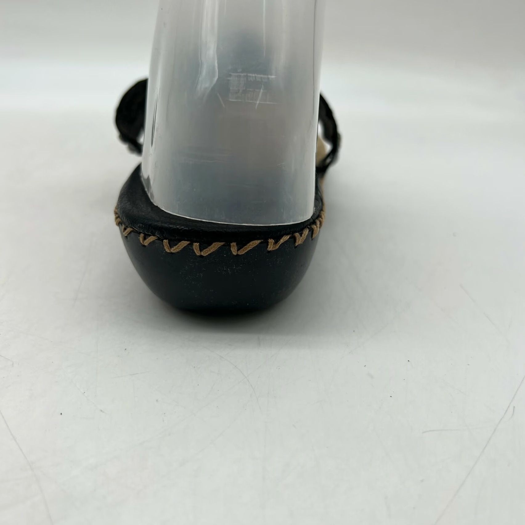 Vintage MIA Black Leather Thong Sandals Size 9 M Womens Casual Slip On Comfort Size US 9 / IT 39 - 6 Thumbnail