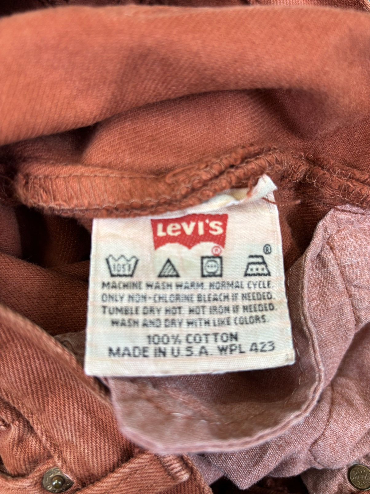 Levi's 💥Archival💥Vintage 90s Levis 501 Light Brown Denim F965 Size 28" / US 6 / IT 42 - 13 Thumbnail