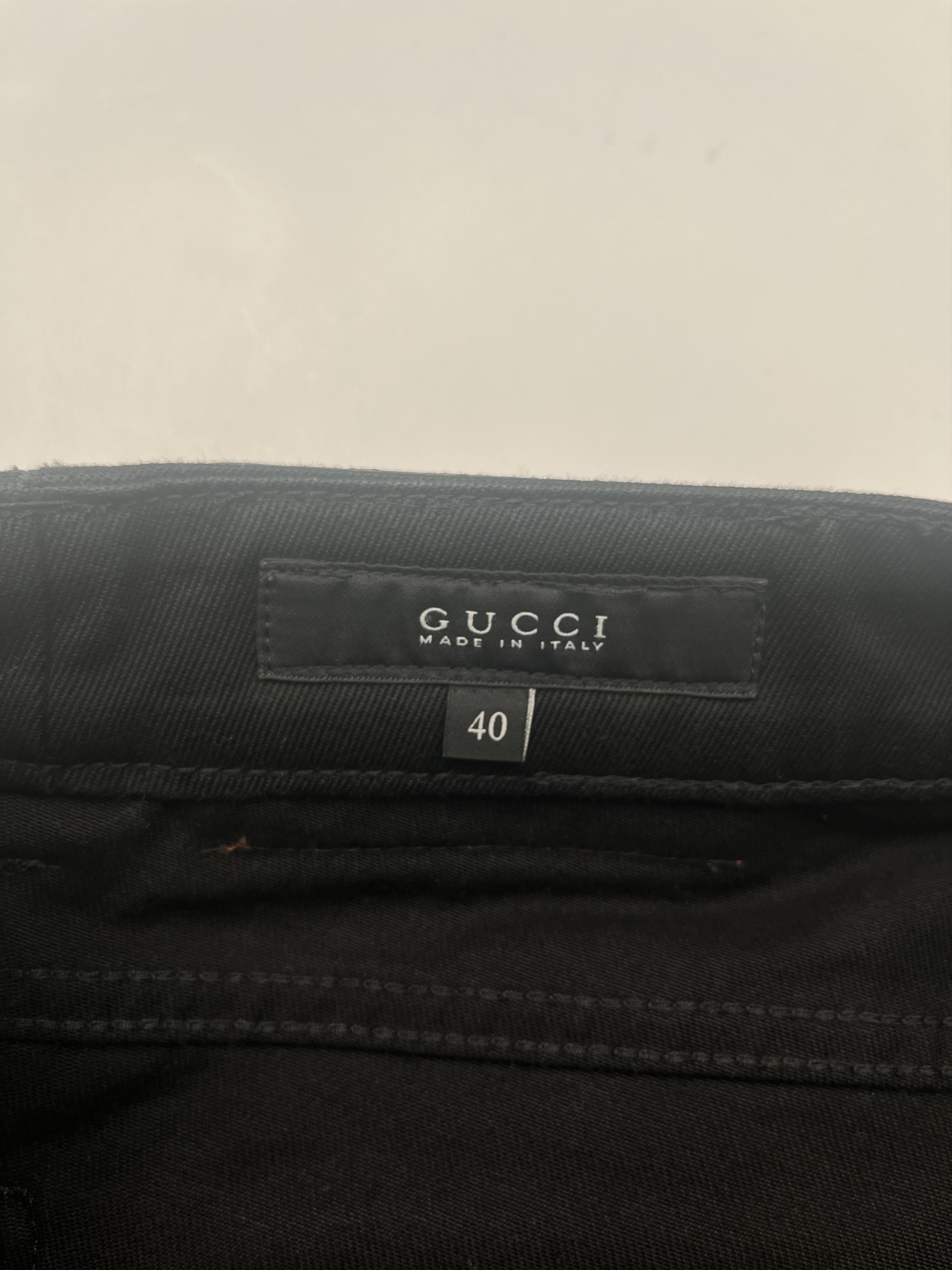 Gucci Gucci Black Jeans With Lacing At The Bottom Size 27" / US 4 / IT 40 - 5 Thumbnail