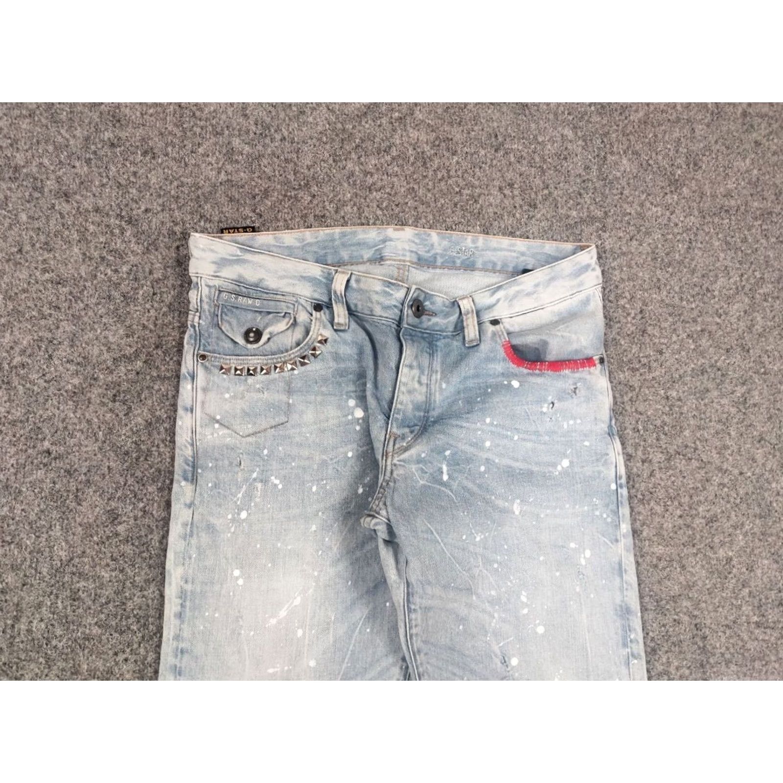 G-Star G-Star Raw Custom Jeans Jeans G-Star Flared Men's Denim 34 Blue 90s Y2K Stars Vintage Distressed 5-Pocket Regular Slim? Size US 33 - 5 Thumbnail