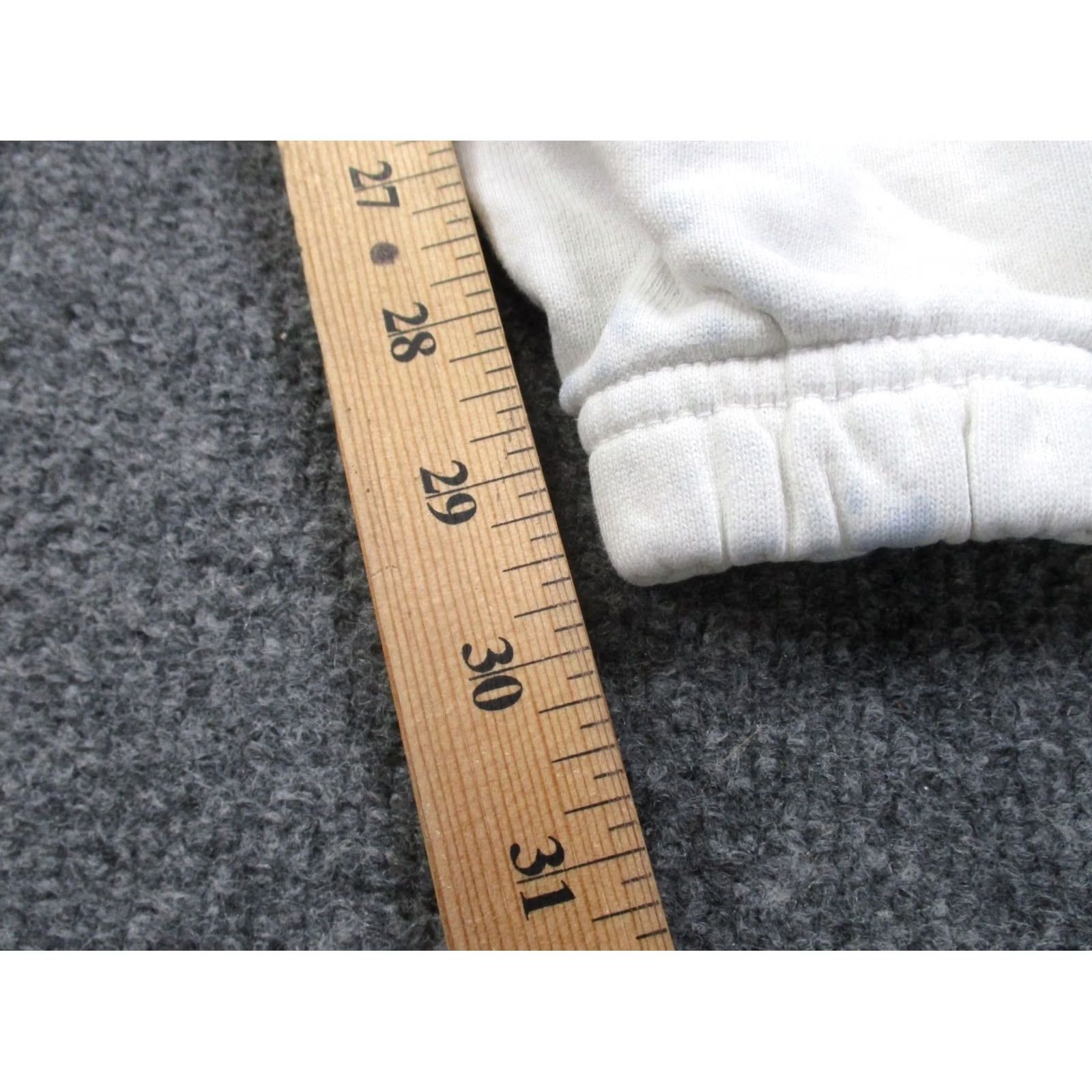 Dagne Dover Dagne Dover Jogger Pants Women M White Cotton, Linen, Modal Knit Comfortable Elastic Waist Pockets Casual Fall USA Made Size 28" / US 6 / IT 42 - 4 Thumbnail