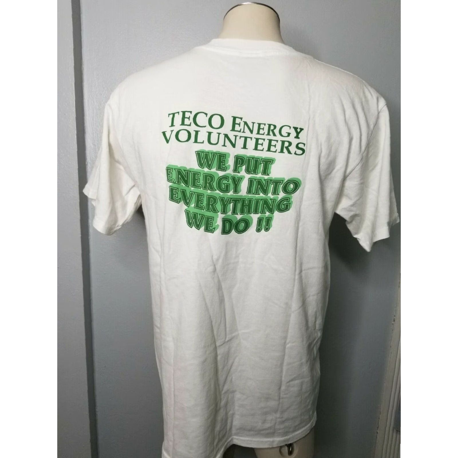 Gildan Vintage Mens L Tampa Electric TECO Volunteers Double-Sided T Shirt Size US L / EU 52-54 / 3 - 2 Thumbnail