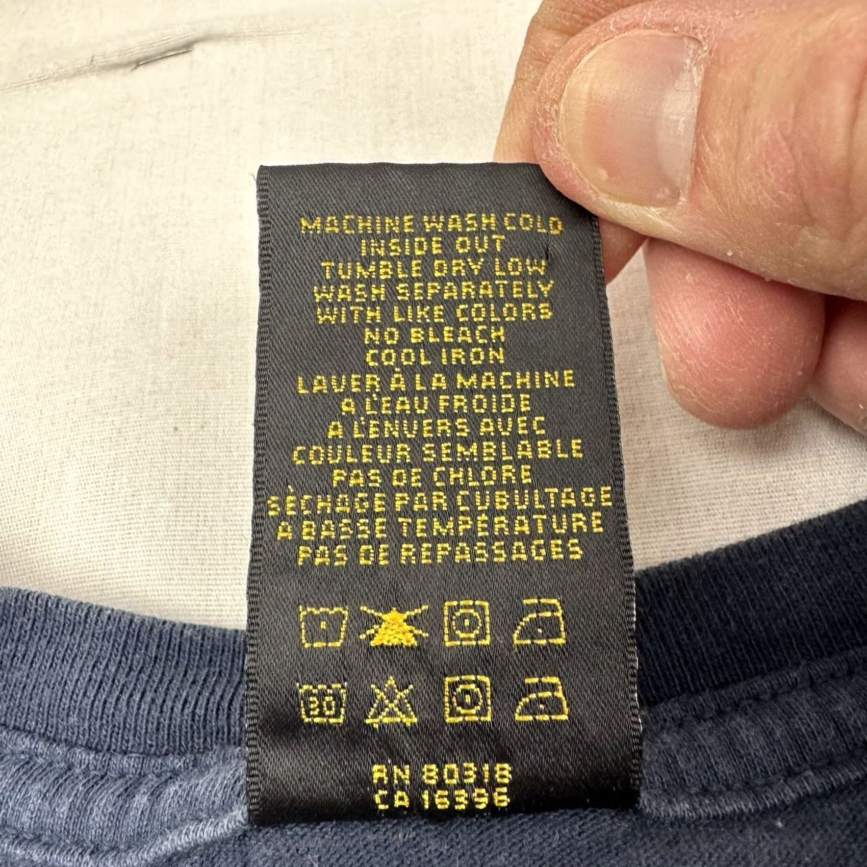 Lucky Brand VINTAGE Lucky Brand T Shirt Adult Large 4 Leaf Clover Hipster Y2K 2000s Blue Cotton Crew Neck Short Sleeve Men Mens L/XL Size US L / EU 52-54 / 3 - 4 Thumbnail
